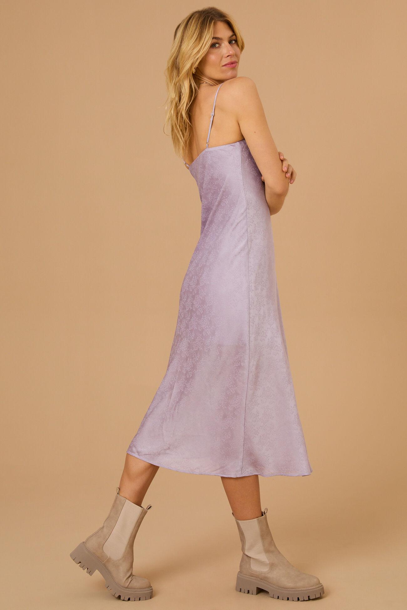 Eva Satin Midi Dress Product Image