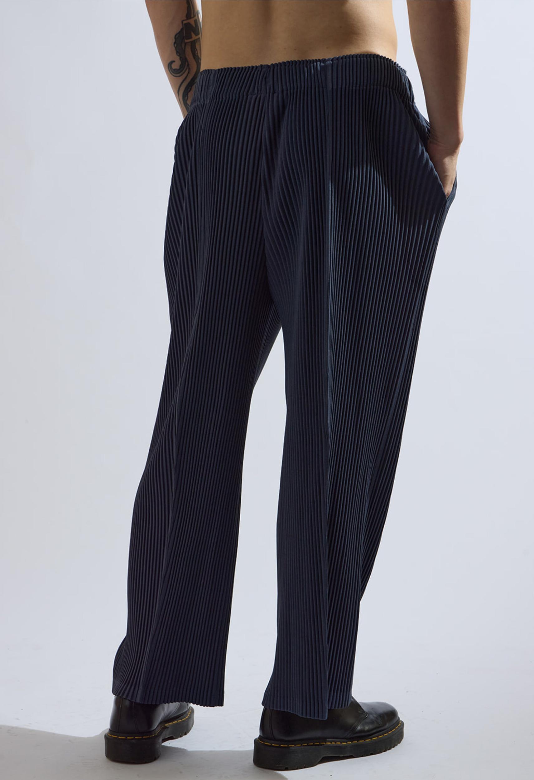 NKC PLEATED MENS JOGGER PANT NAVY Product Image