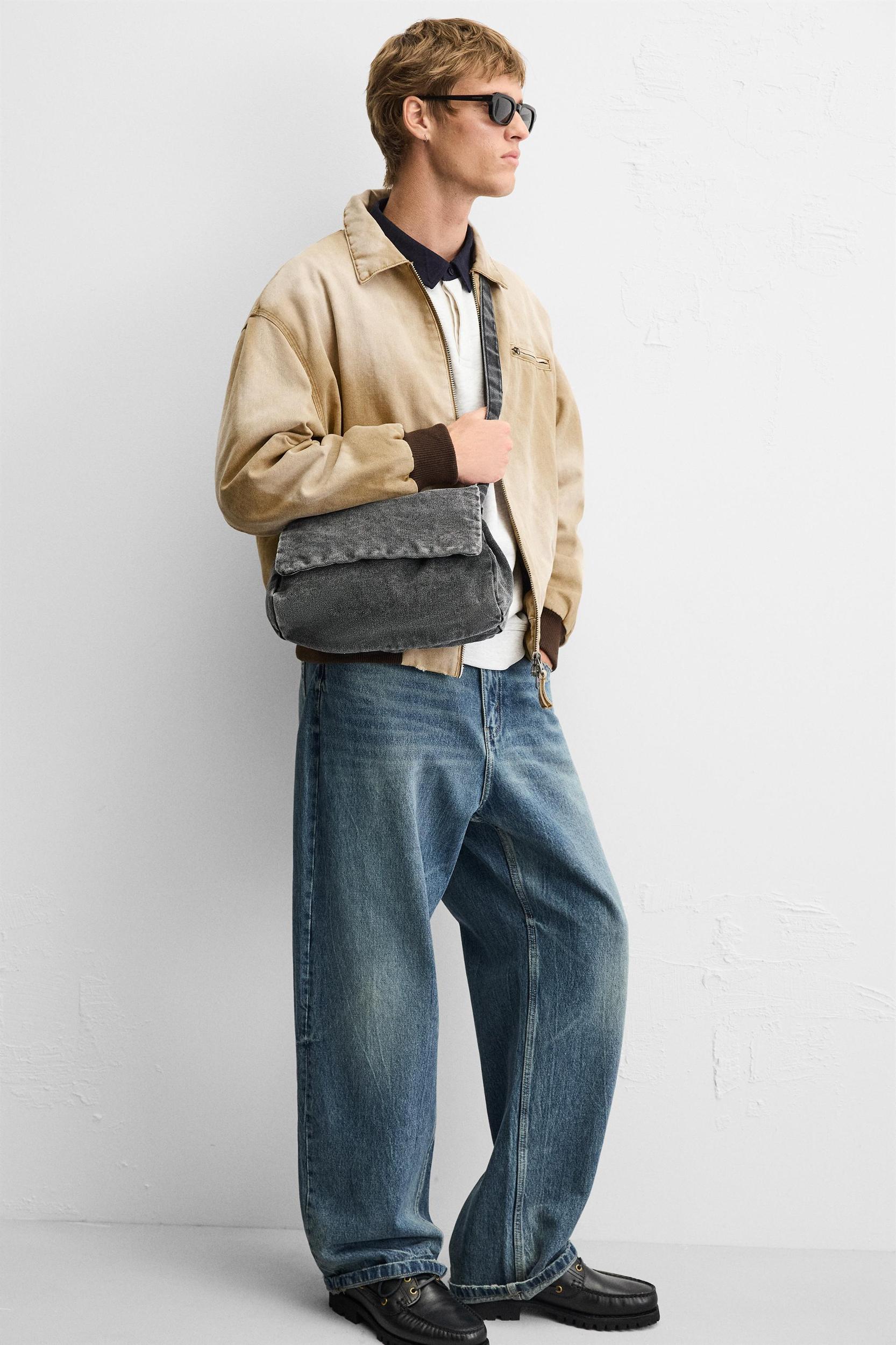 WASHED DENIM CROSSBODY BAG Product Image