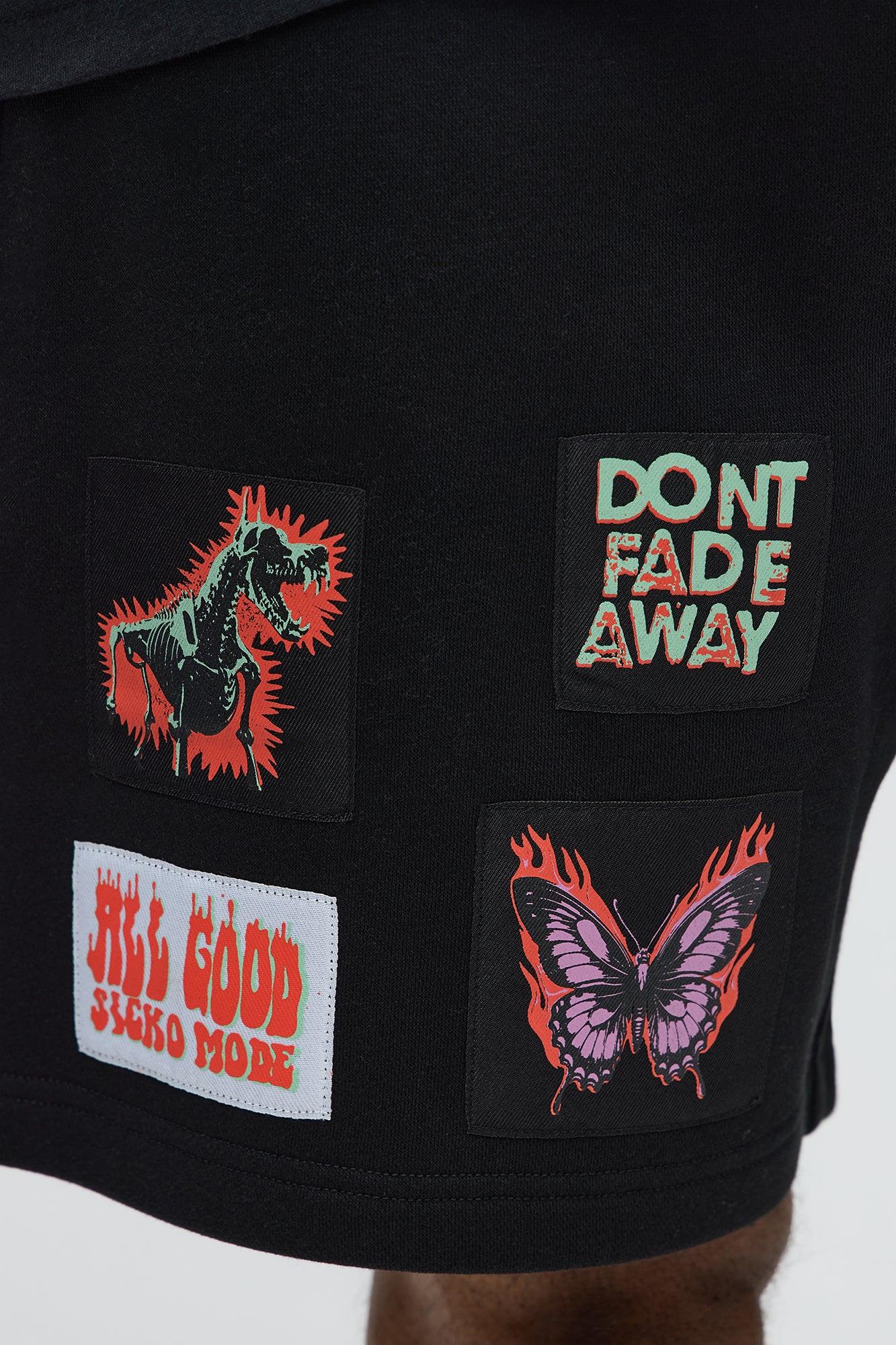 Tyson Relaxed Careless Shorts - Black Male Product Image