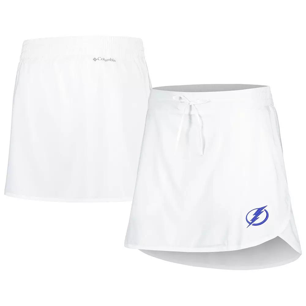 Women's Columbia White Tampa Bay Lightning Lakewood Pines Omni-Wick Skort,  Product Image