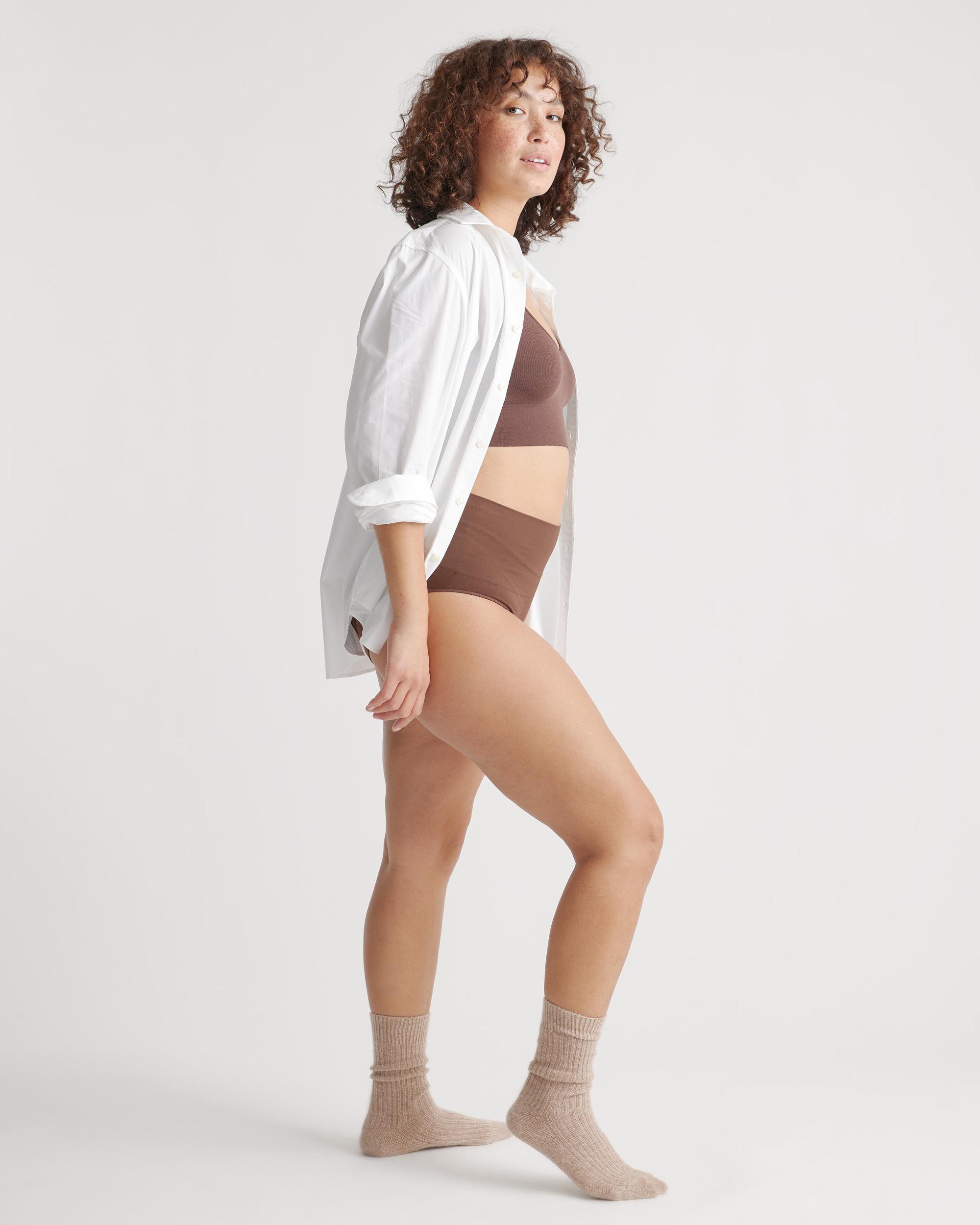 Quince | Women's Shaping High-Waisted Brief Nylon/Spandex Product Image