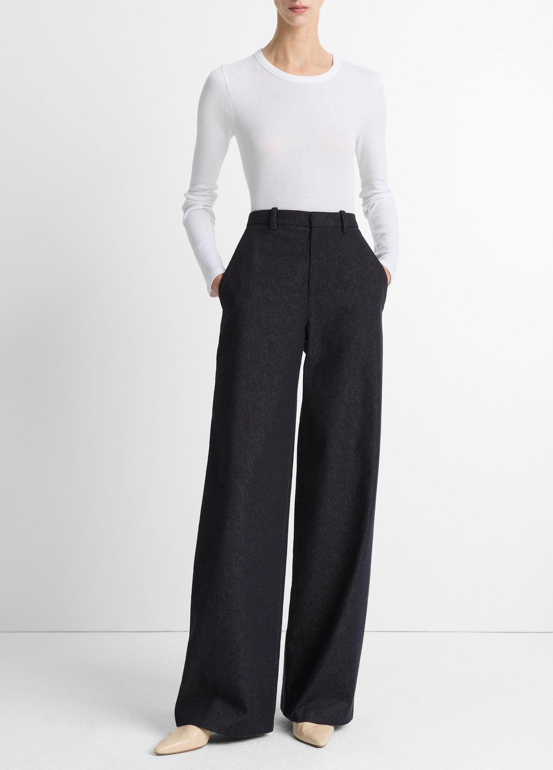 Essential Pima Cotton-Blend Long-Sleeve T-Shirt Product Image