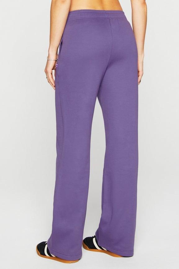 Cozy Fleece Wide Leg Sweatpant Product Image