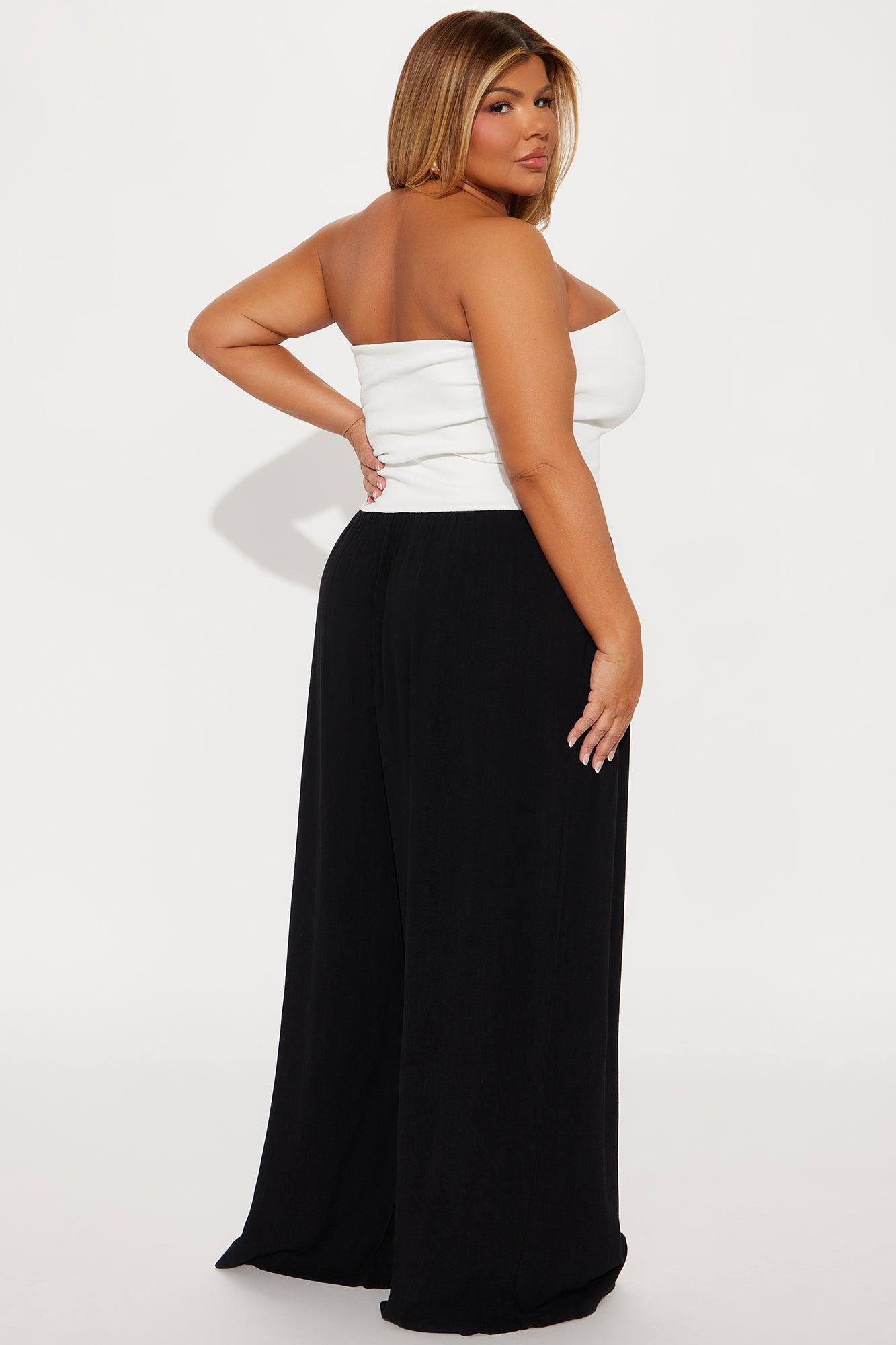 Ocean Breeze Jumpsuit - White/Black Product Image