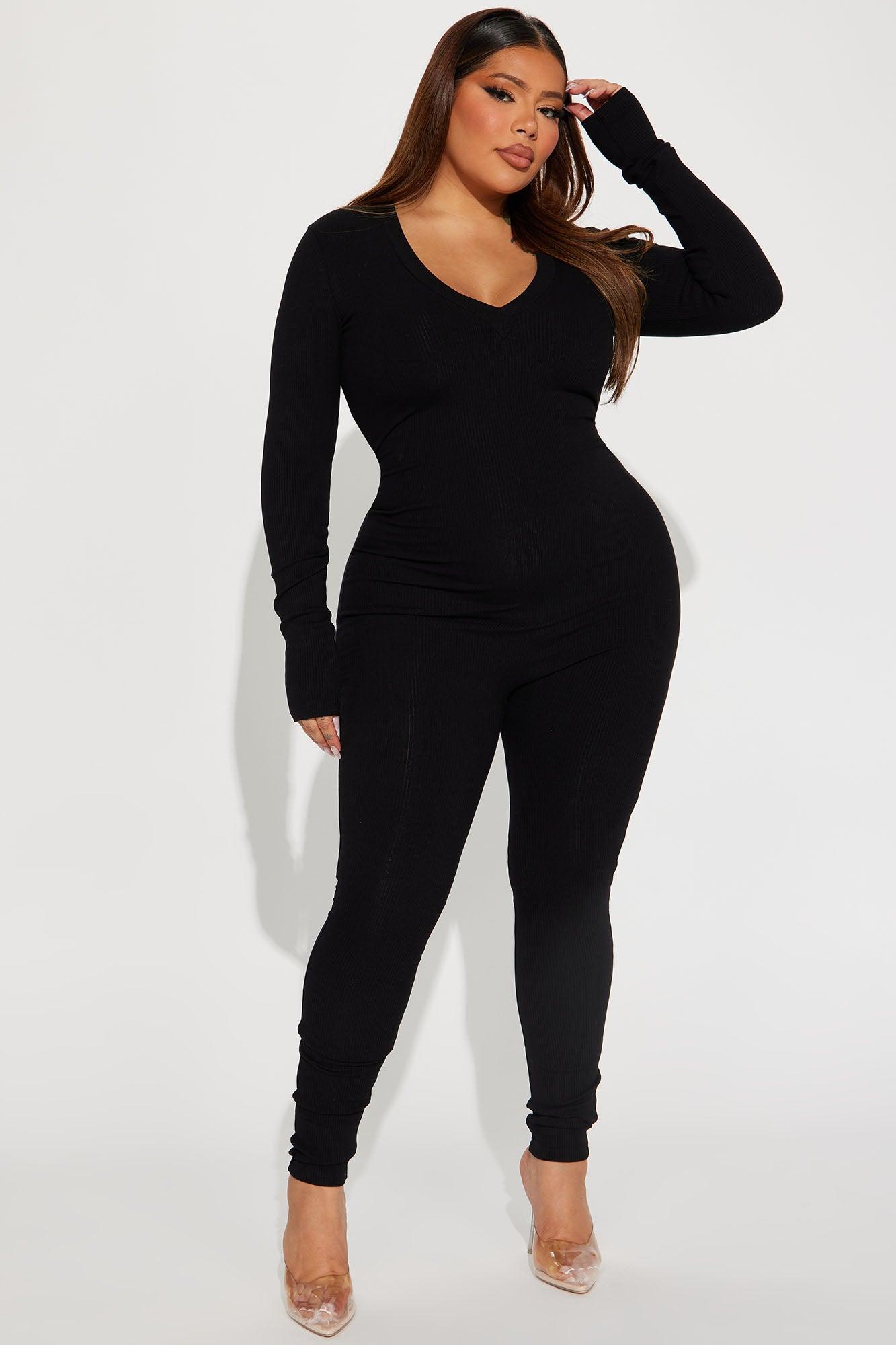 Raven Snatched Jumpsuit - Black Product Image
