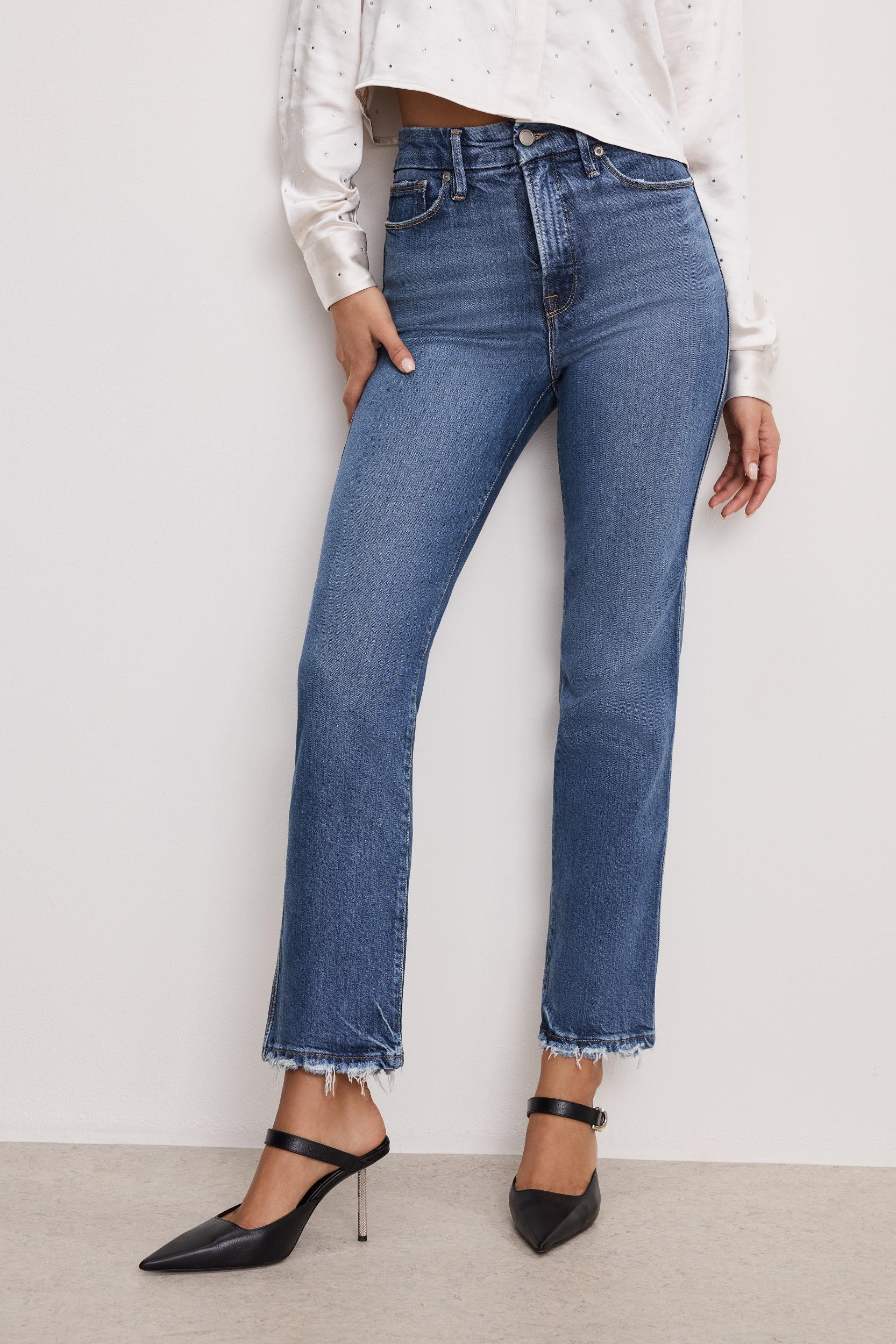 SOFT-TECH GOOD CURVE STRAIGHT JEANS | INDIGO737 Product Image