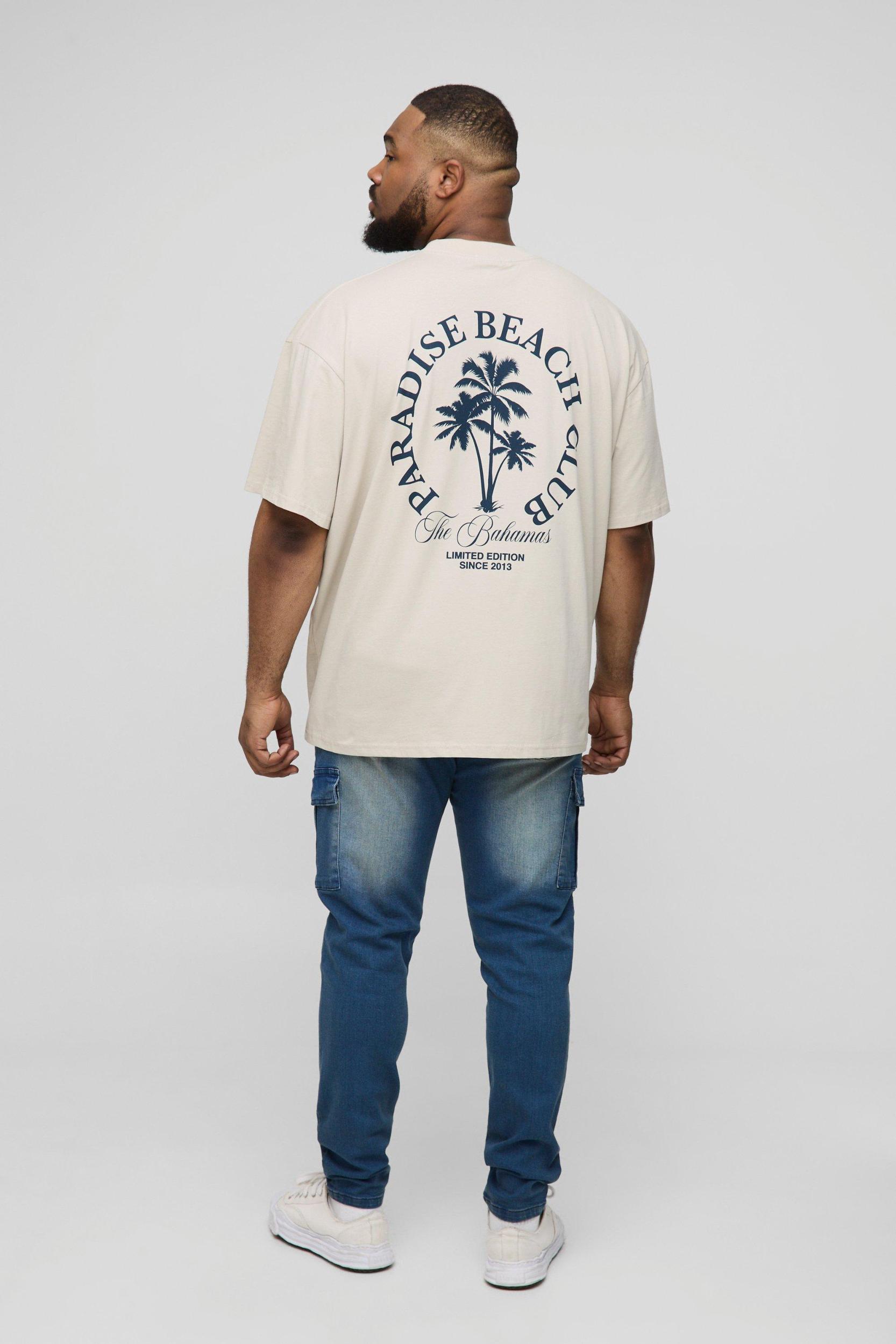 Plus Distressed Super Skinny Cargo Jeans | boohooMAN USA Product Image