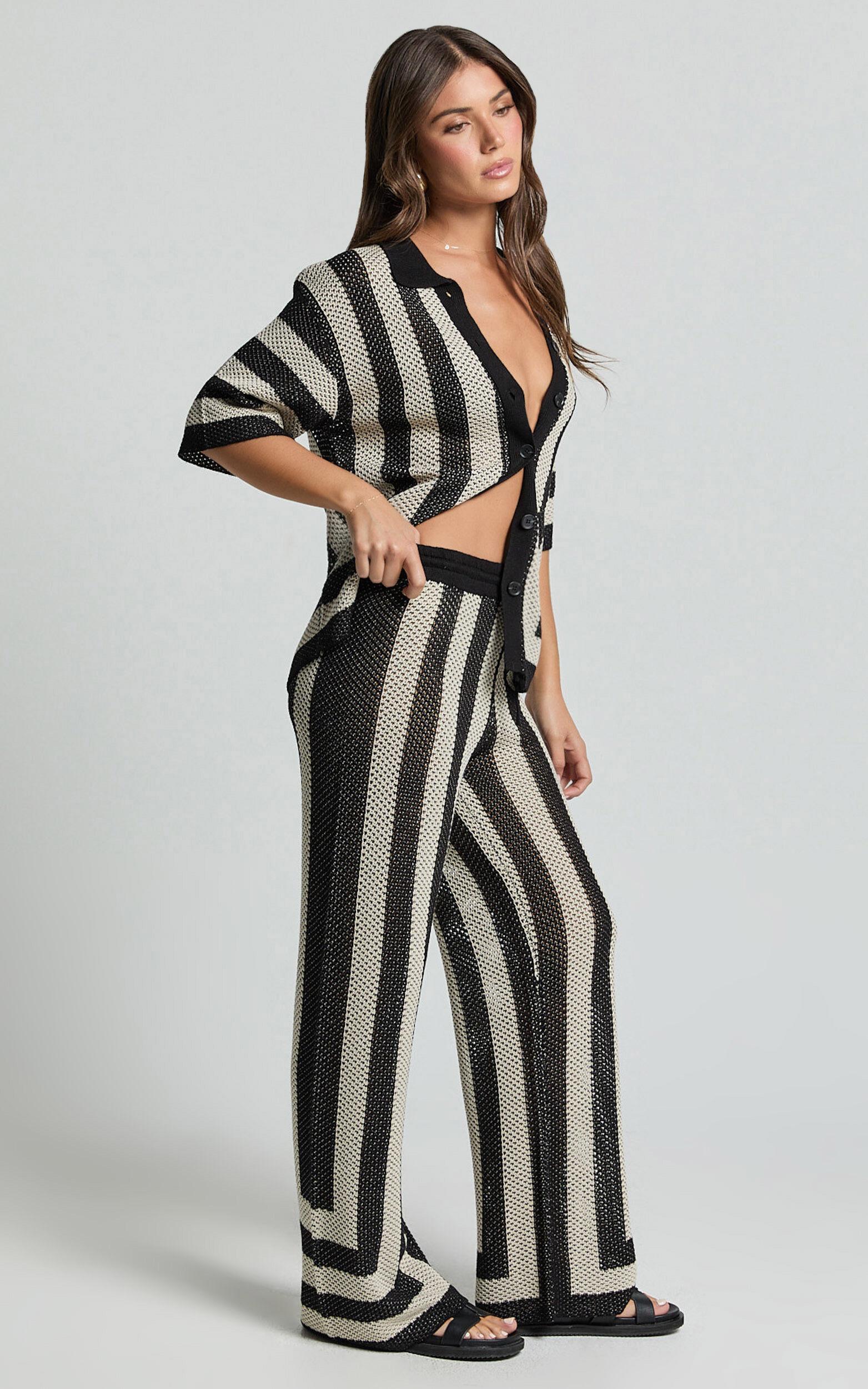 Seven Wonders -  Ziggy Pant in Black/Sand Product Image