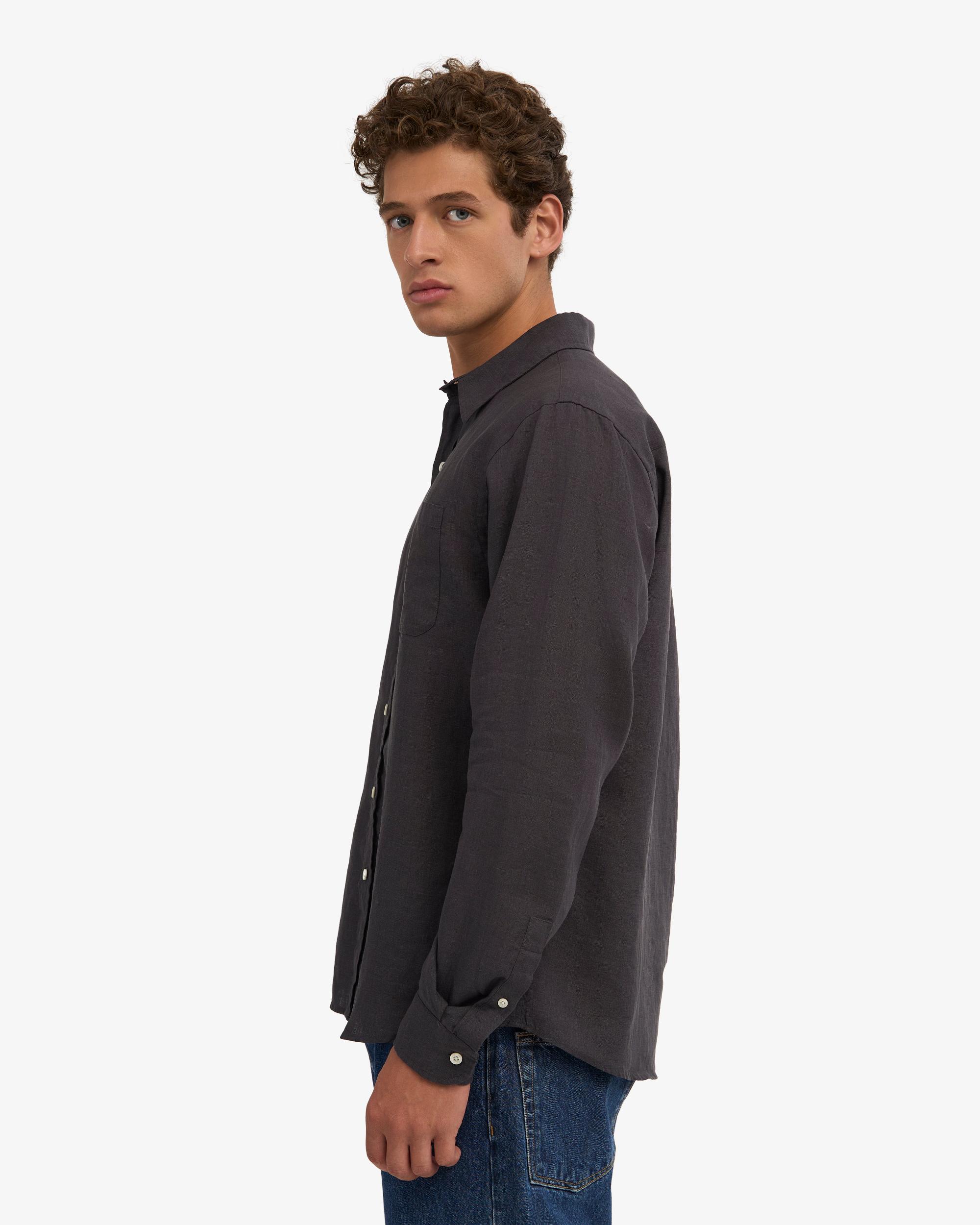 Linen Shirt - Lava Grey Product Image