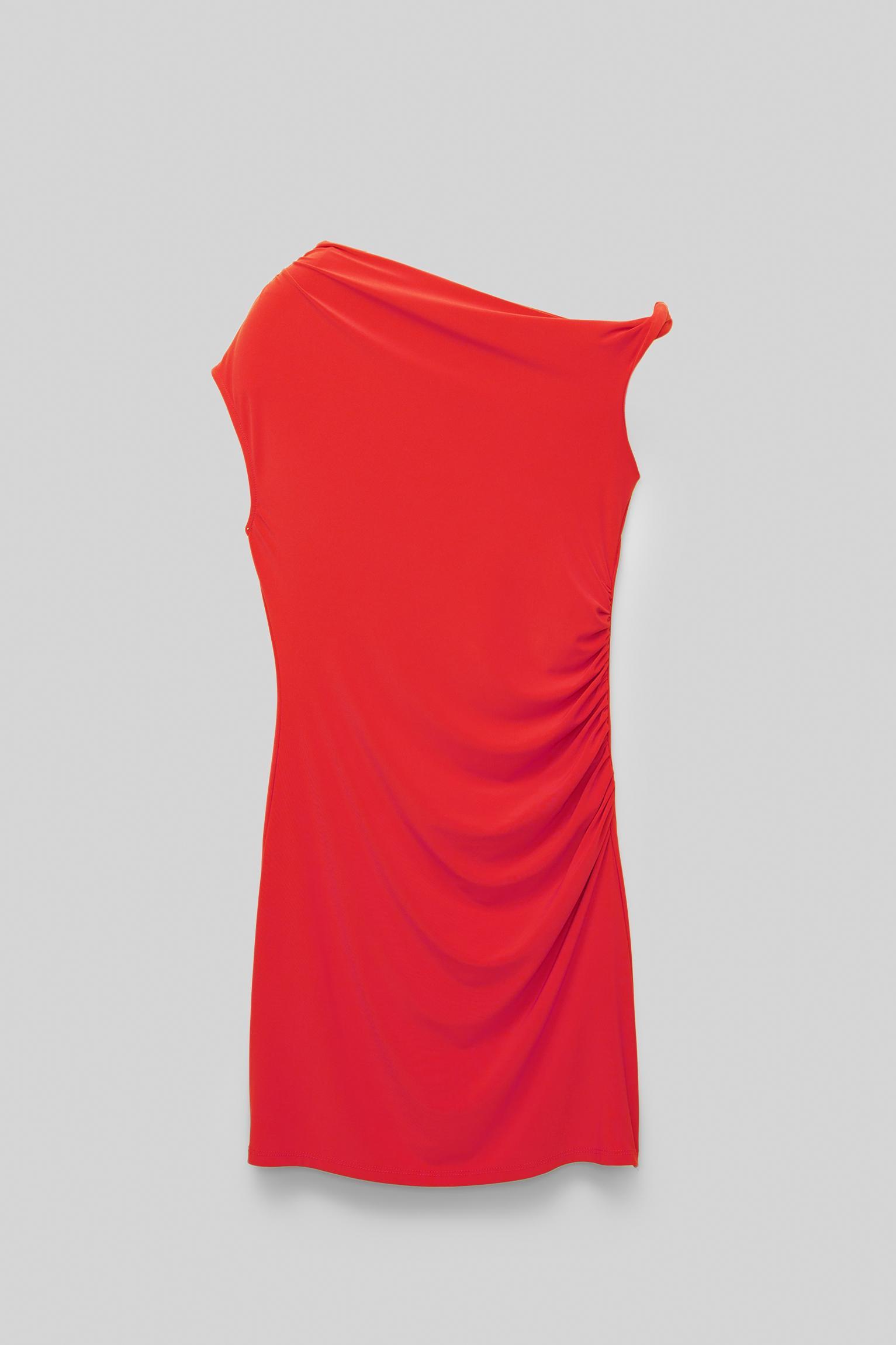 Short asymmetric knotted dress Product Image