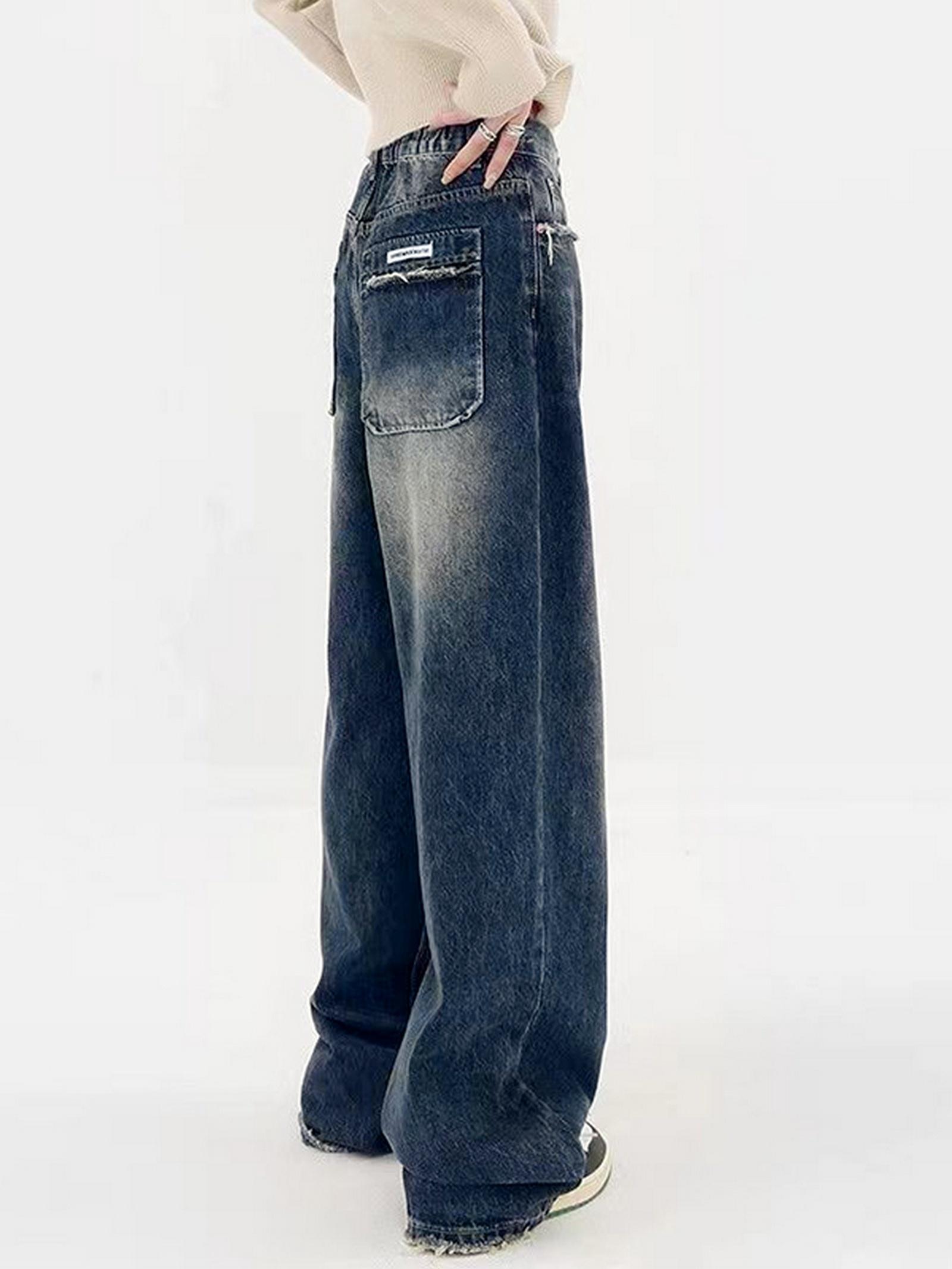 Vintage Raw Trim Boyfriend Jeans Product Image