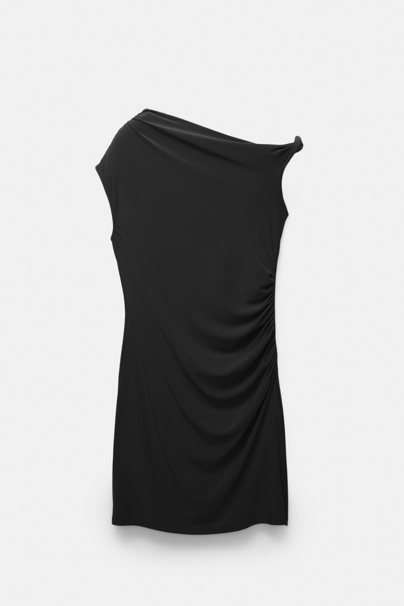 Short asymmetric knotted dress Product Image