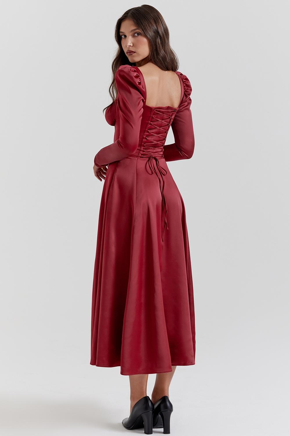 Sebille  ruby corset midi dress Product Image