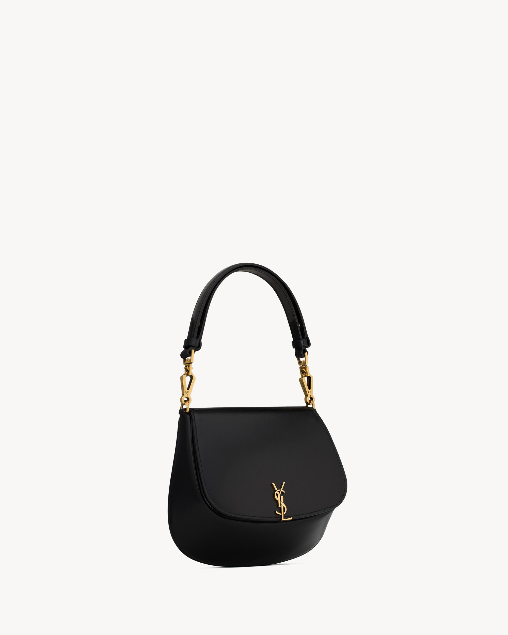 Mini VOLTAIRE TOP HANDLE bag in BOX SAINT LAURENT Product Image