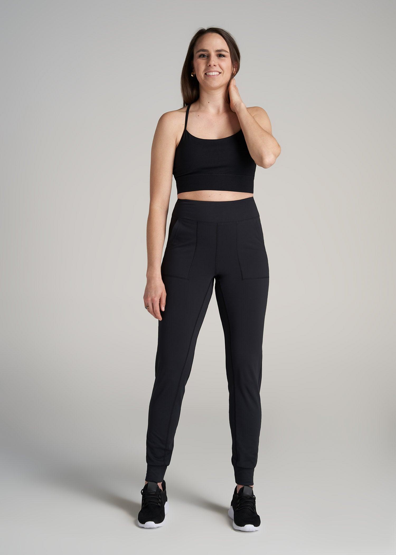 Balance Pocket Joggers for Tall Women in Black Female Product Image