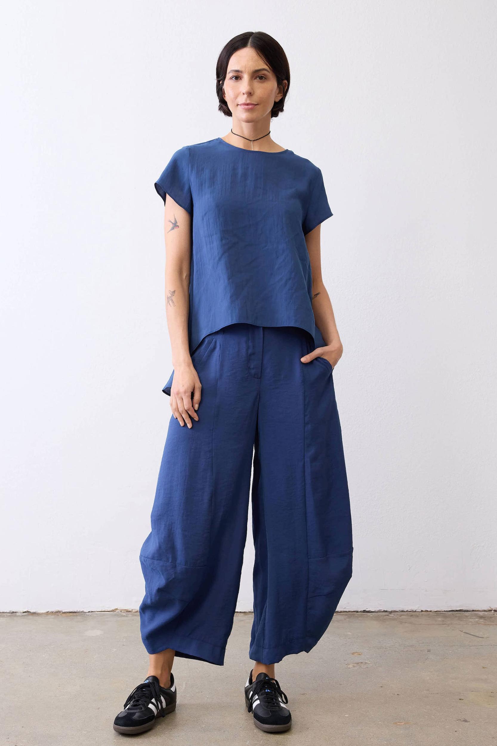 Not Your Average Wide Leg Light Poplin Pants Product Image
