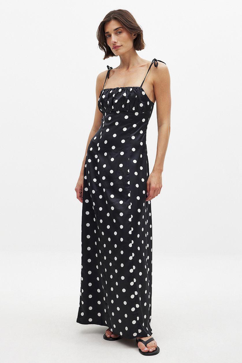Dot Print Slip Maxi Dress Product Image