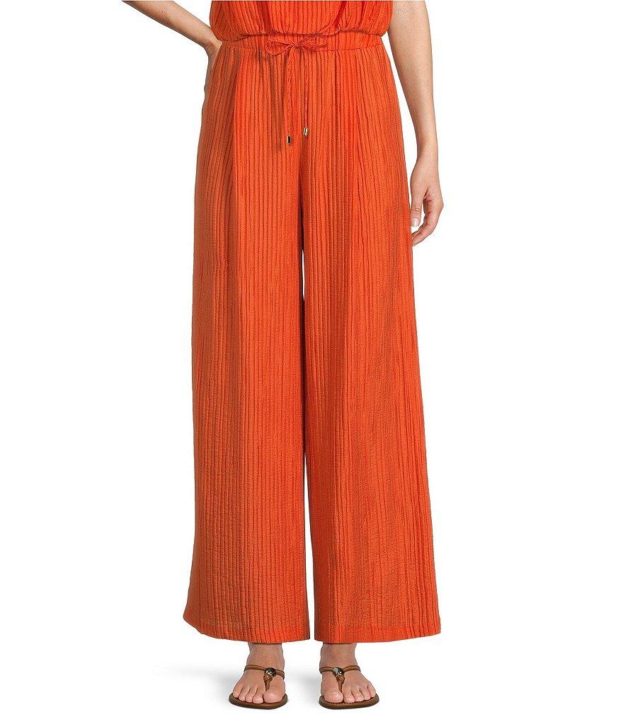 Antonio Melani Coordinating Harley Novelty Crinkle Wide Leg Pants Product Image