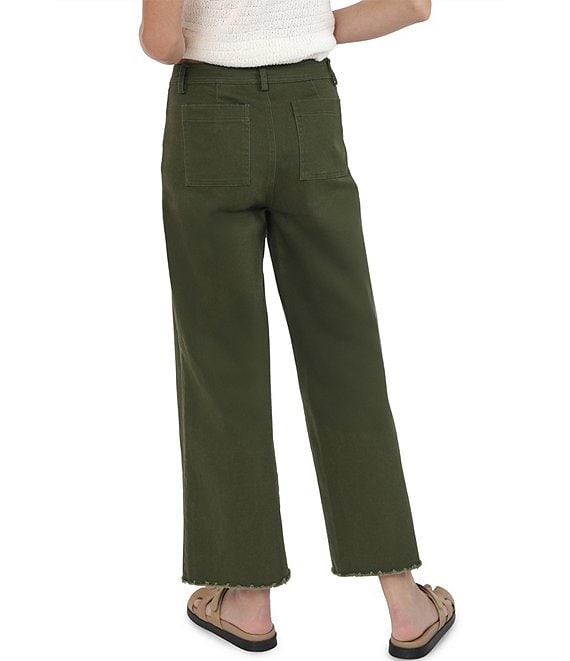 Sadie & Sage Flat Front Wide Leg Denim Pants Product Image