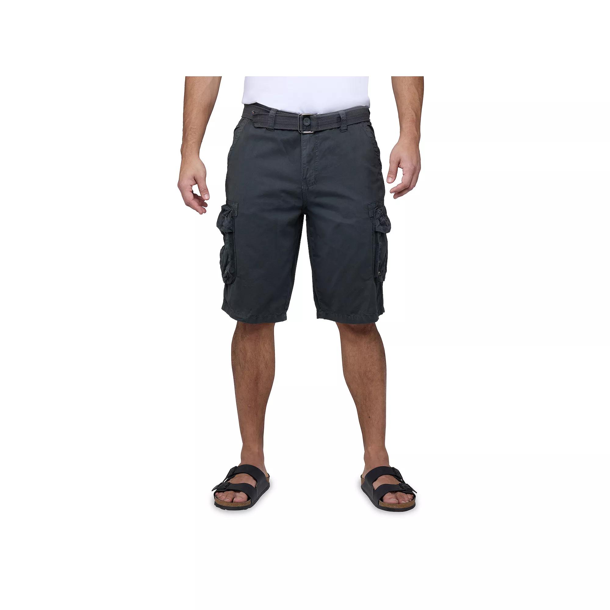 Big & Tall Xray Belted Double-Pocket Cargo Shorts, Men's, Size: 54, Grey Product Image