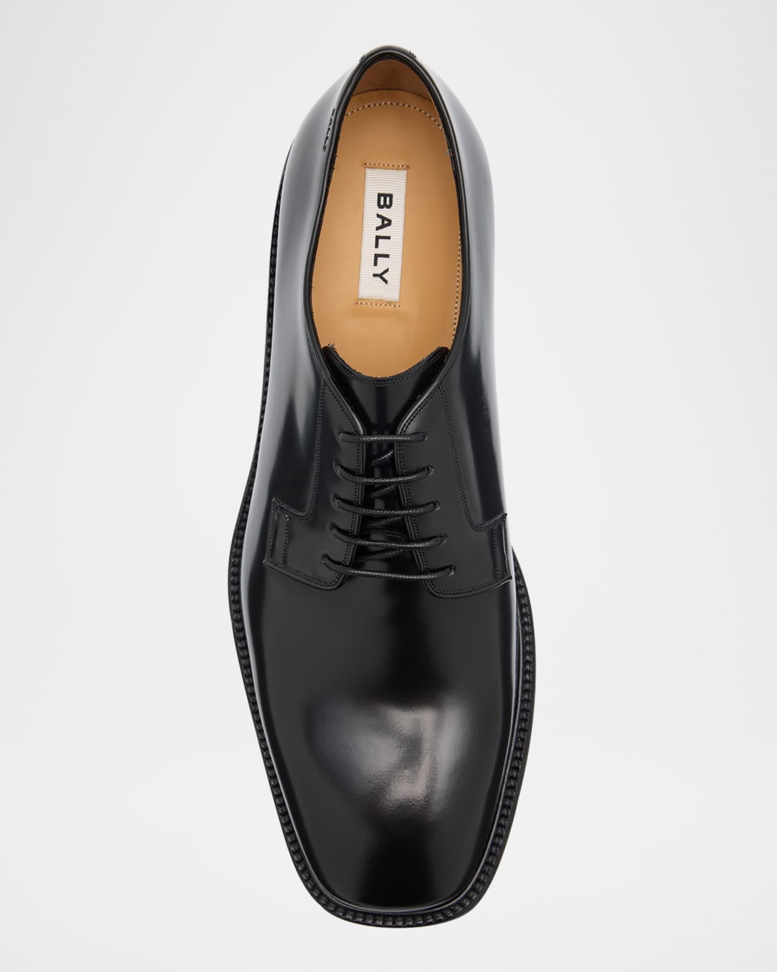 Men's Boston Brogue Leather Cap-Toe Oxfords Product Image