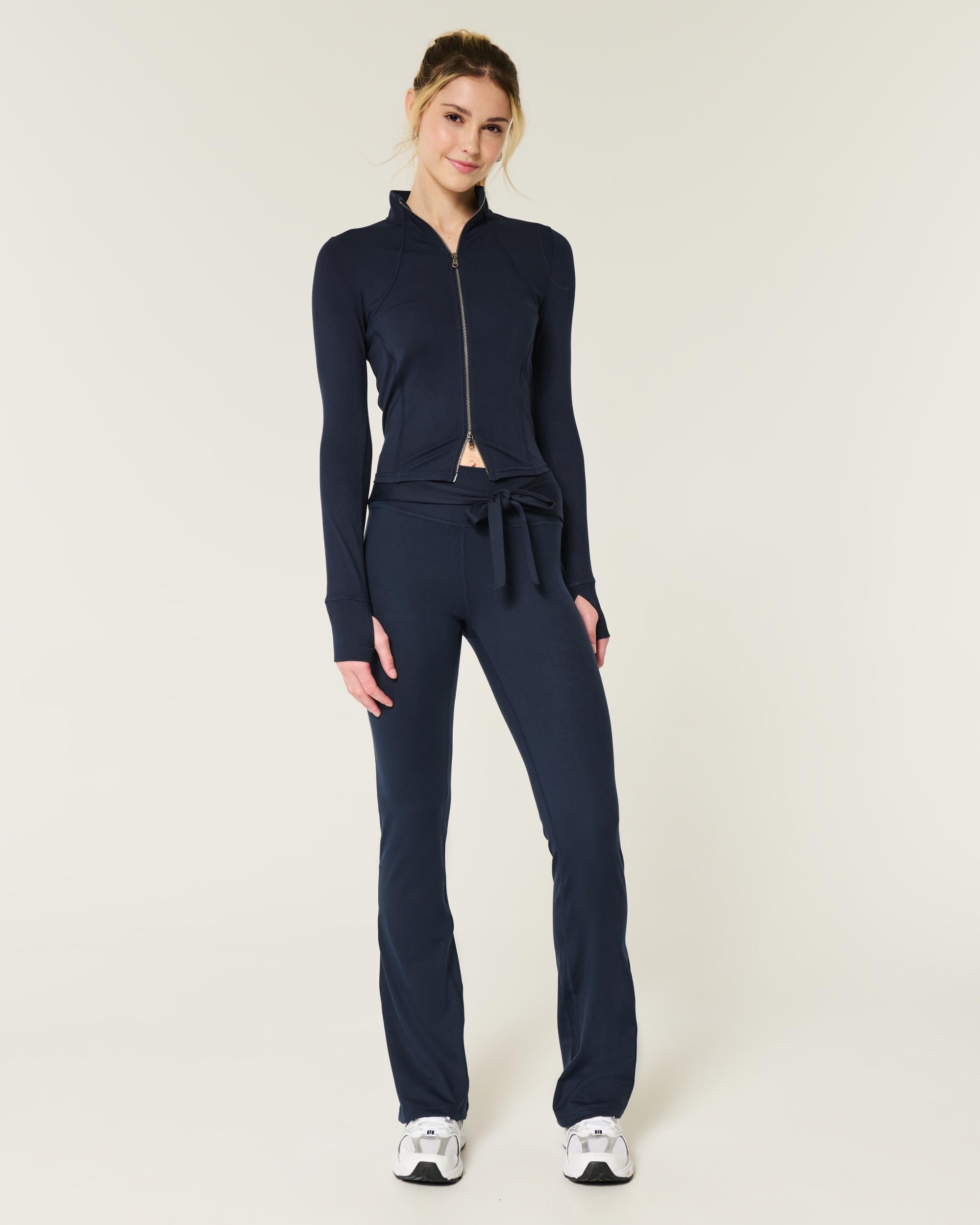 Gilly Hicks Active Recharge Tie-Waist Boot Pants Product Image