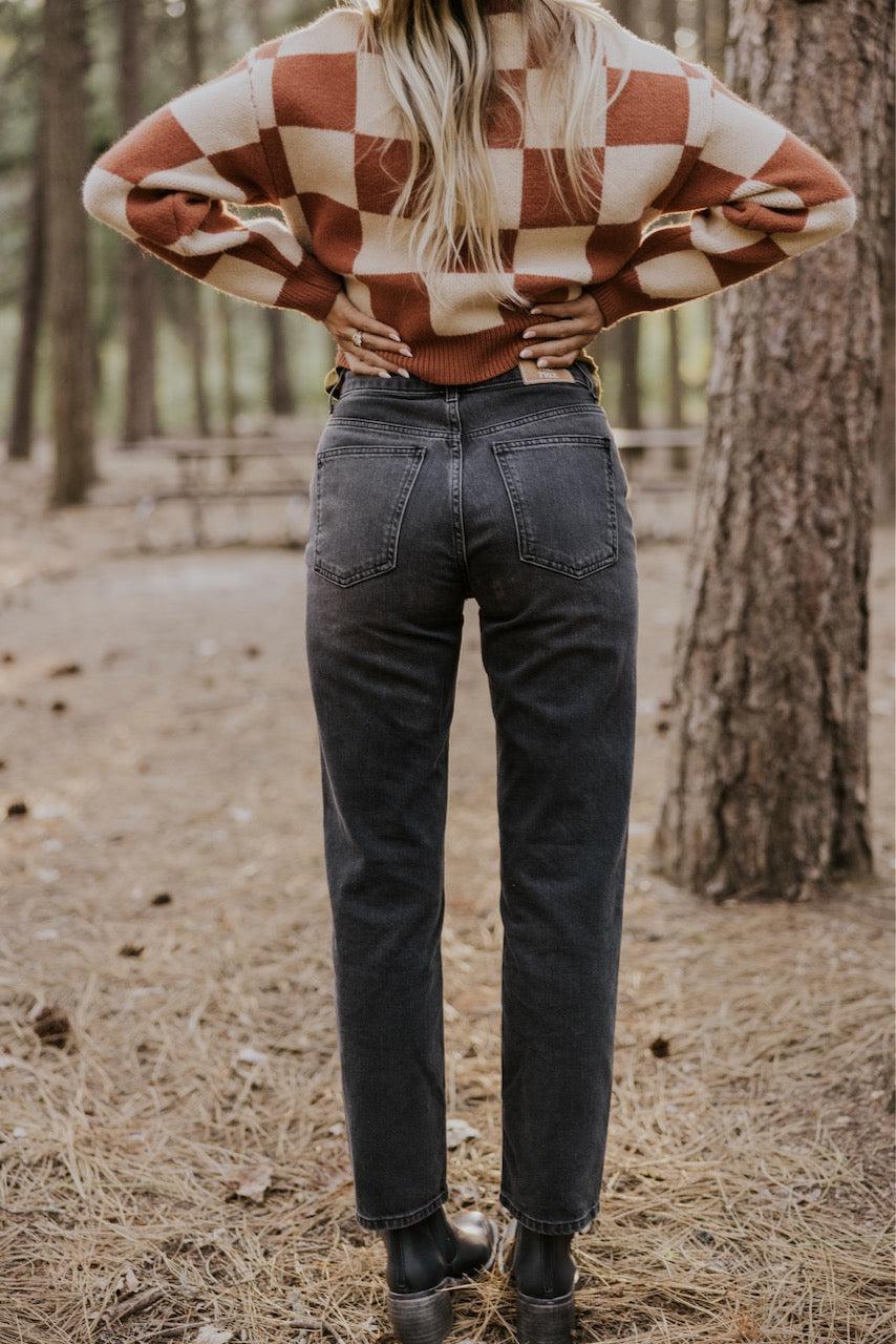 Free People Pacifica Straight Leg Jeans in Black Product Image