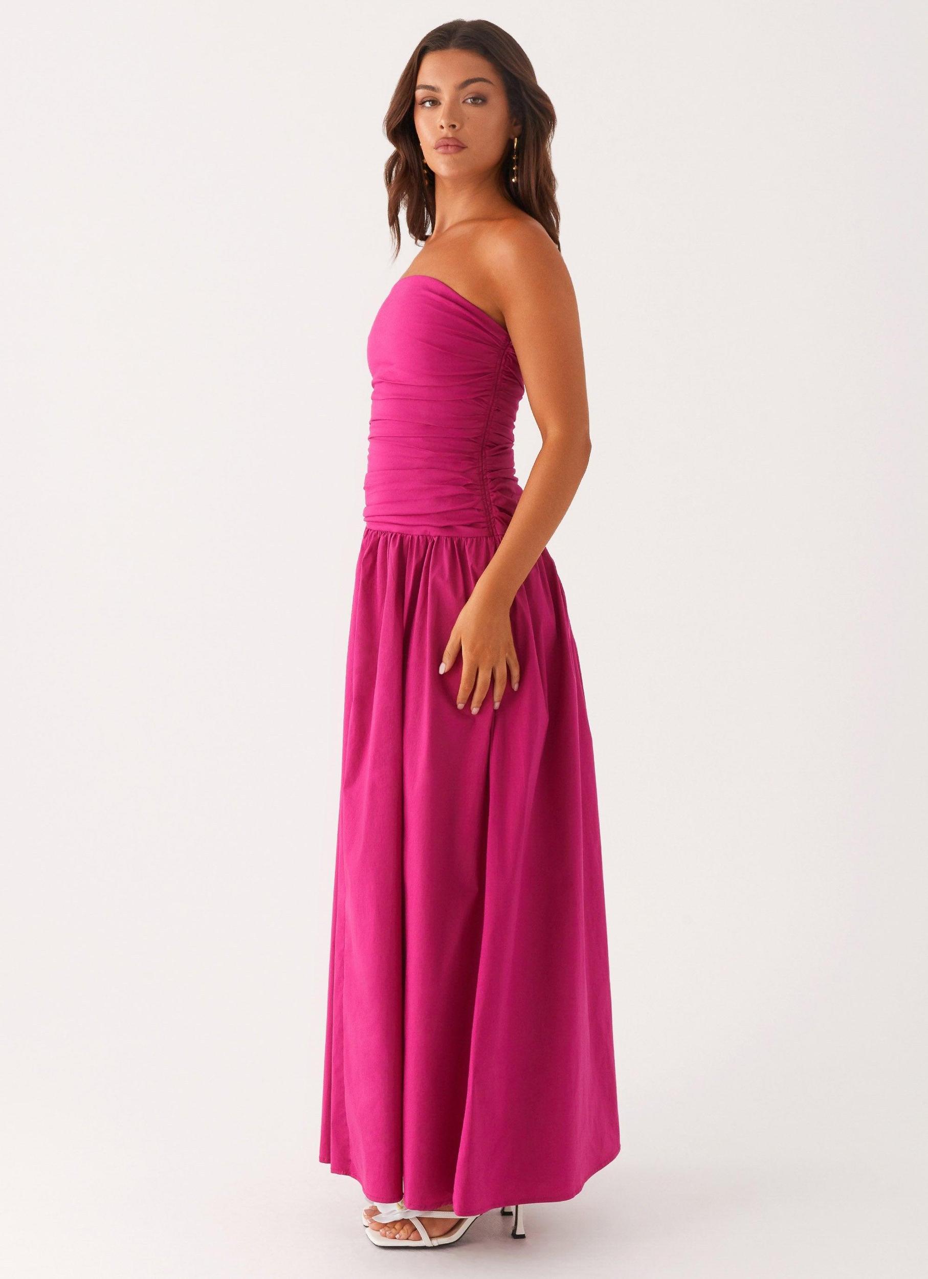 Carmel Maxi Dress - Fuchsia Product Image