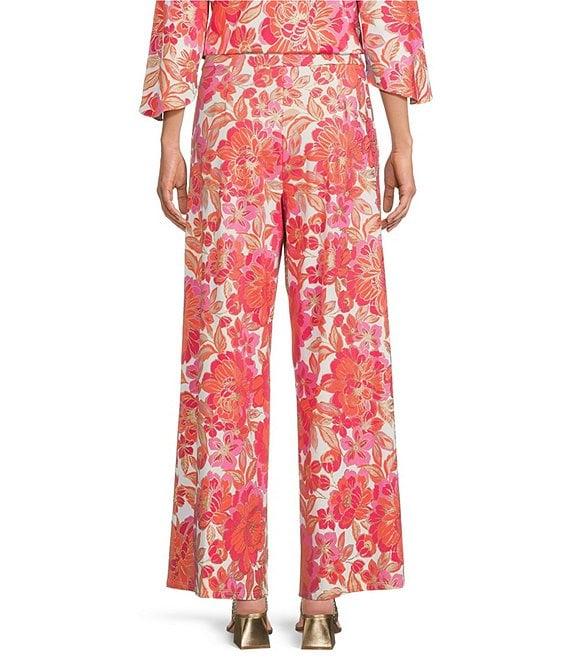 Jude Connally Nicolette Peony Dream Wide Leg Coordinating Pull-On Pants Product Image