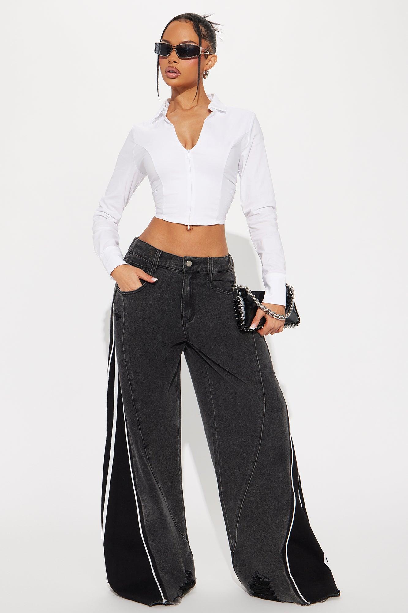 Candice Front Zip Top - White Product Image