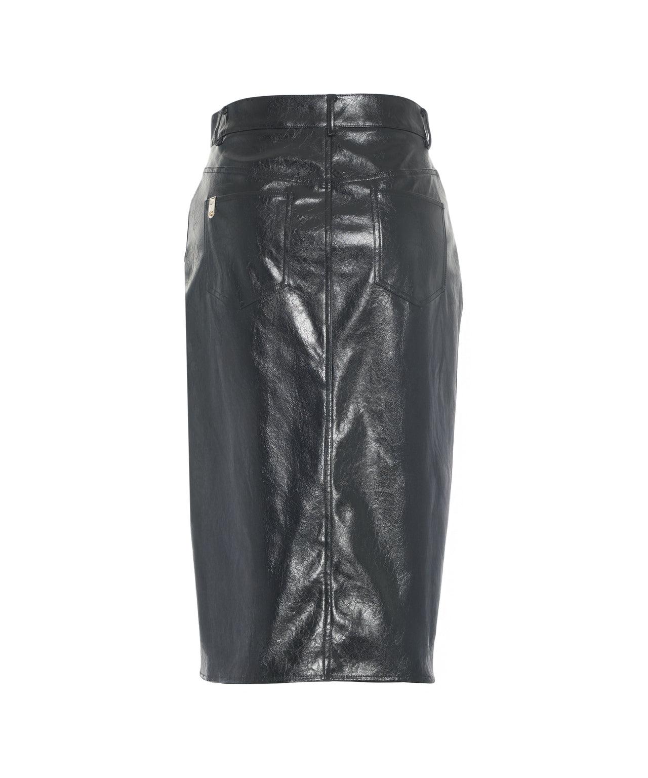 Faux leather midi skirt Product Image