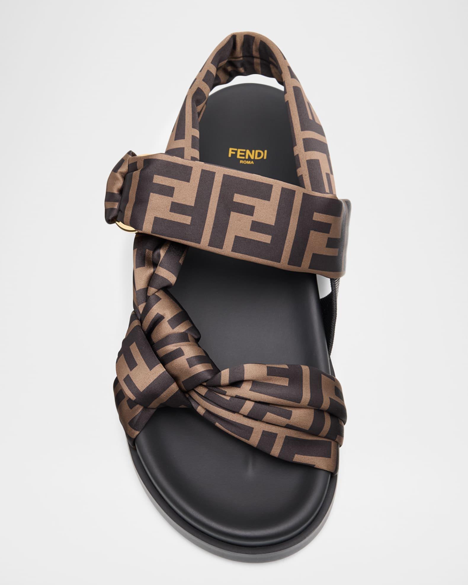 Fendi Feel Satin Sandals Product Image