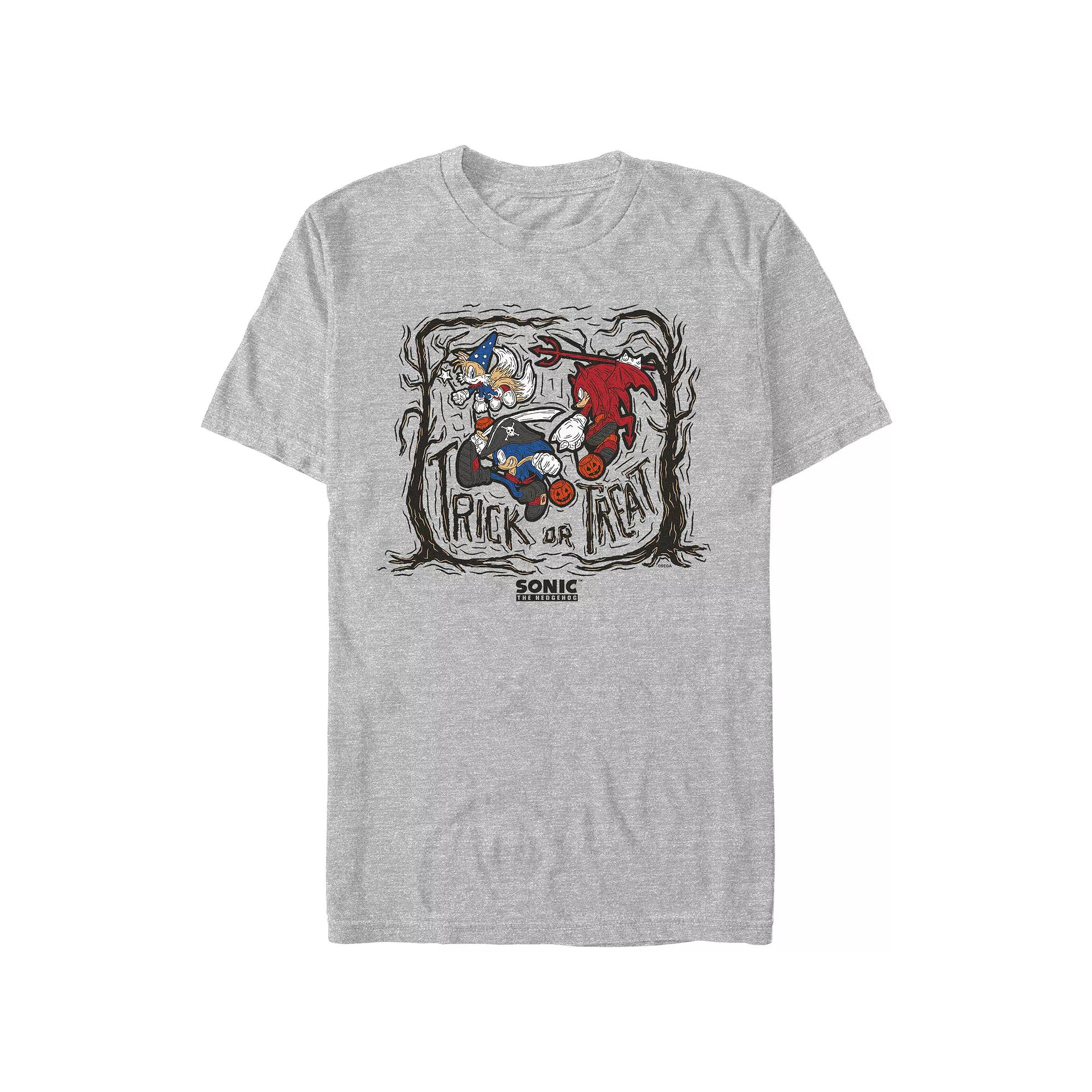 Men's Sonic The Hedgehog Trick Or Treat Graphic Tee,  Product Image