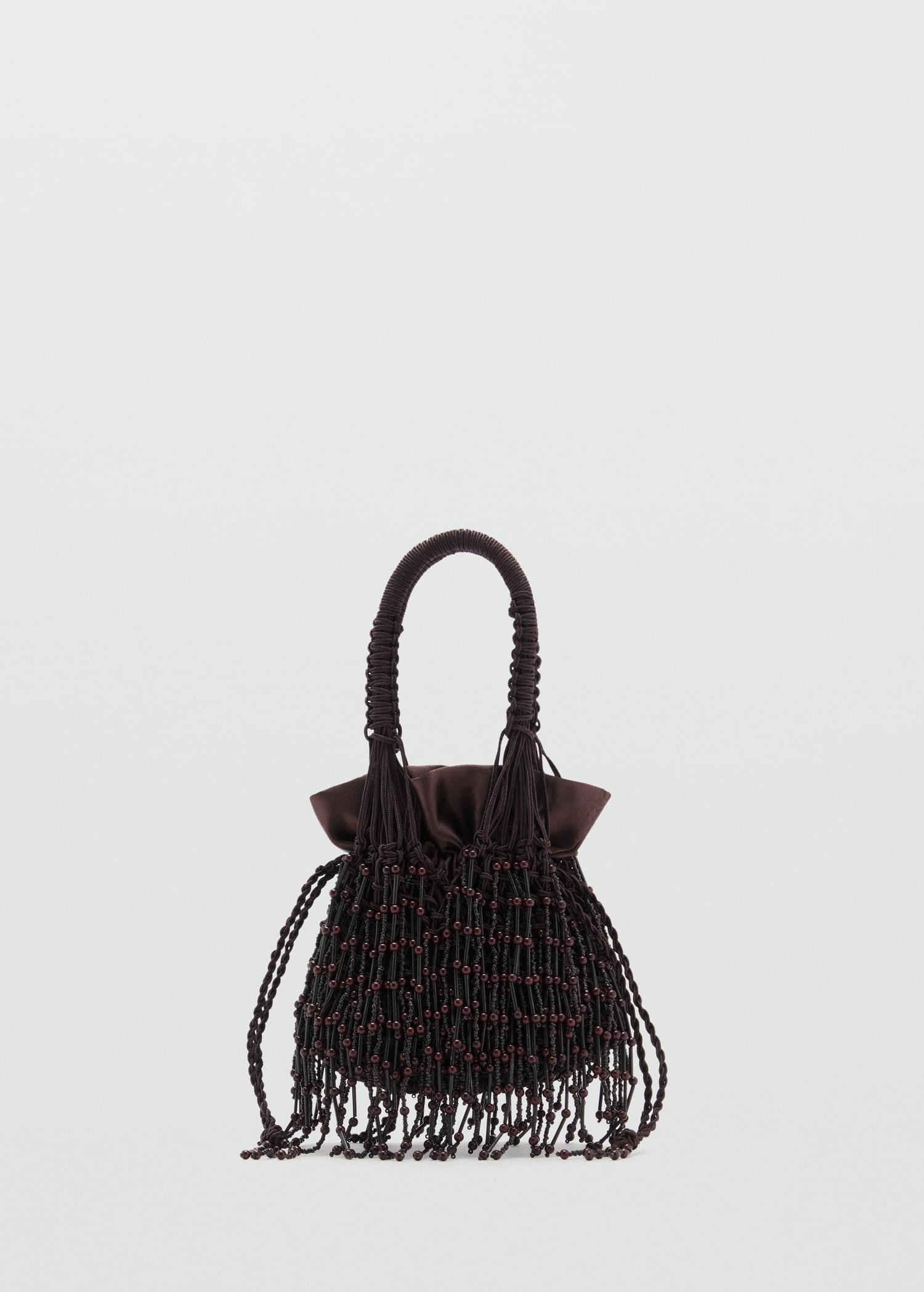 Beaded handbag - Women | MANGO USA Product Image