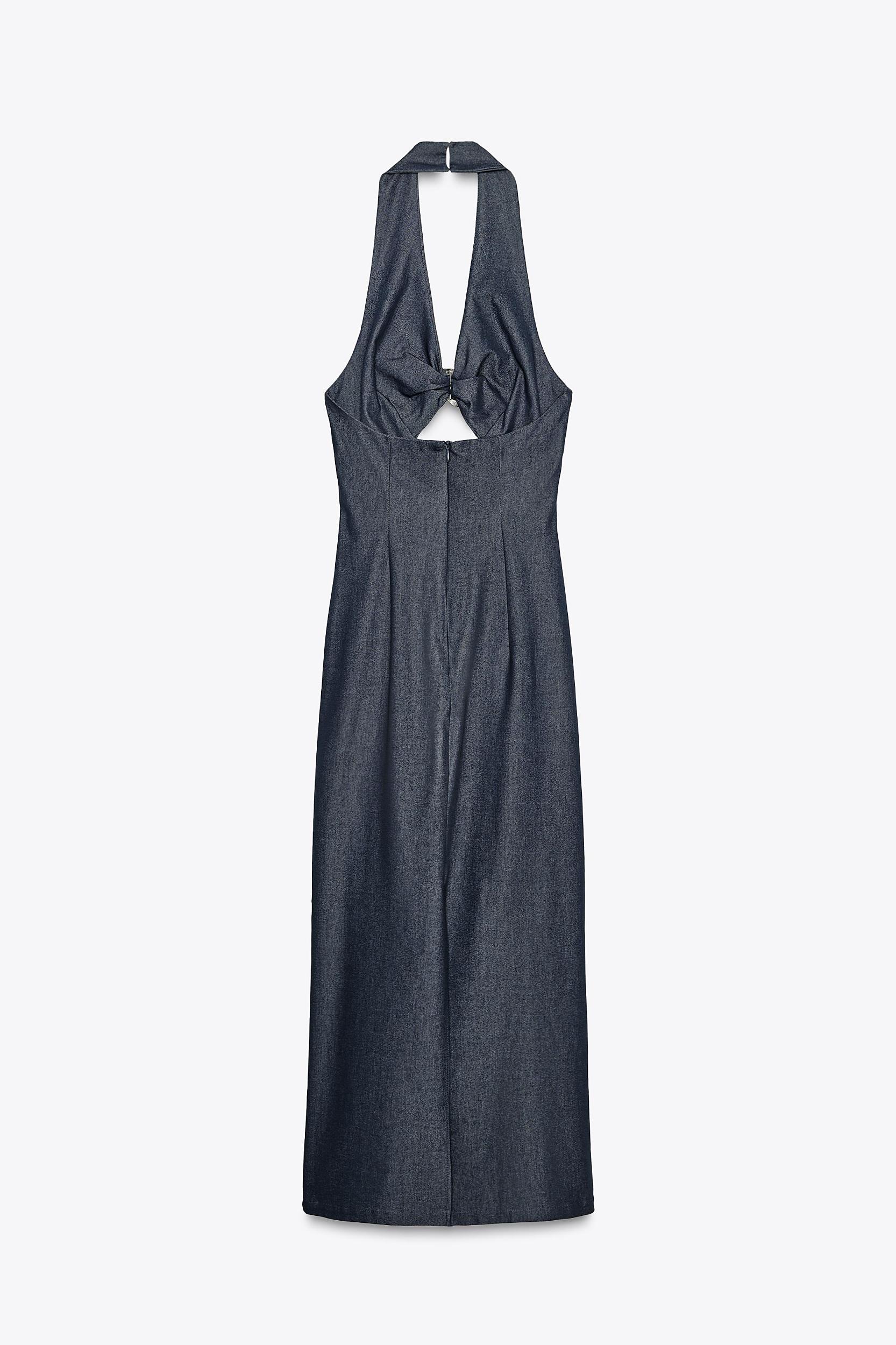 HALTER CUT OUT MIDI DRESS Product Image
