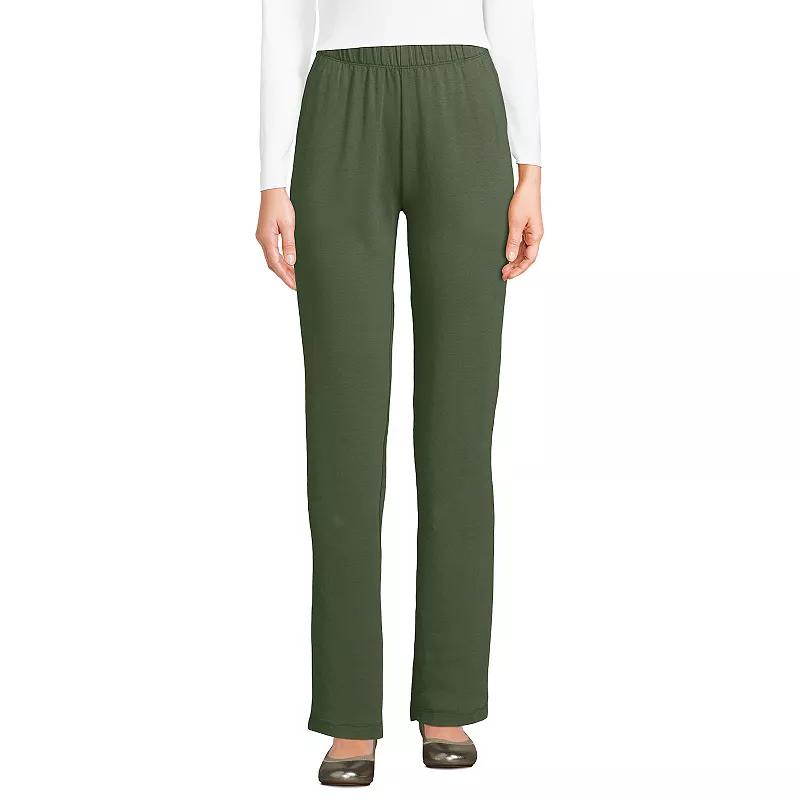 Women's Lands' End Sport Knit High Waist Pants,  Product Image