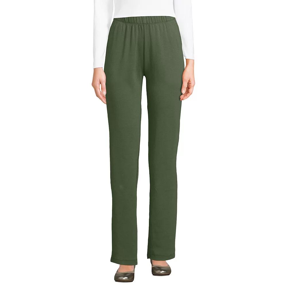 Petite Lands' End Sport Knit High Waist Pants, Women's,  Product Image