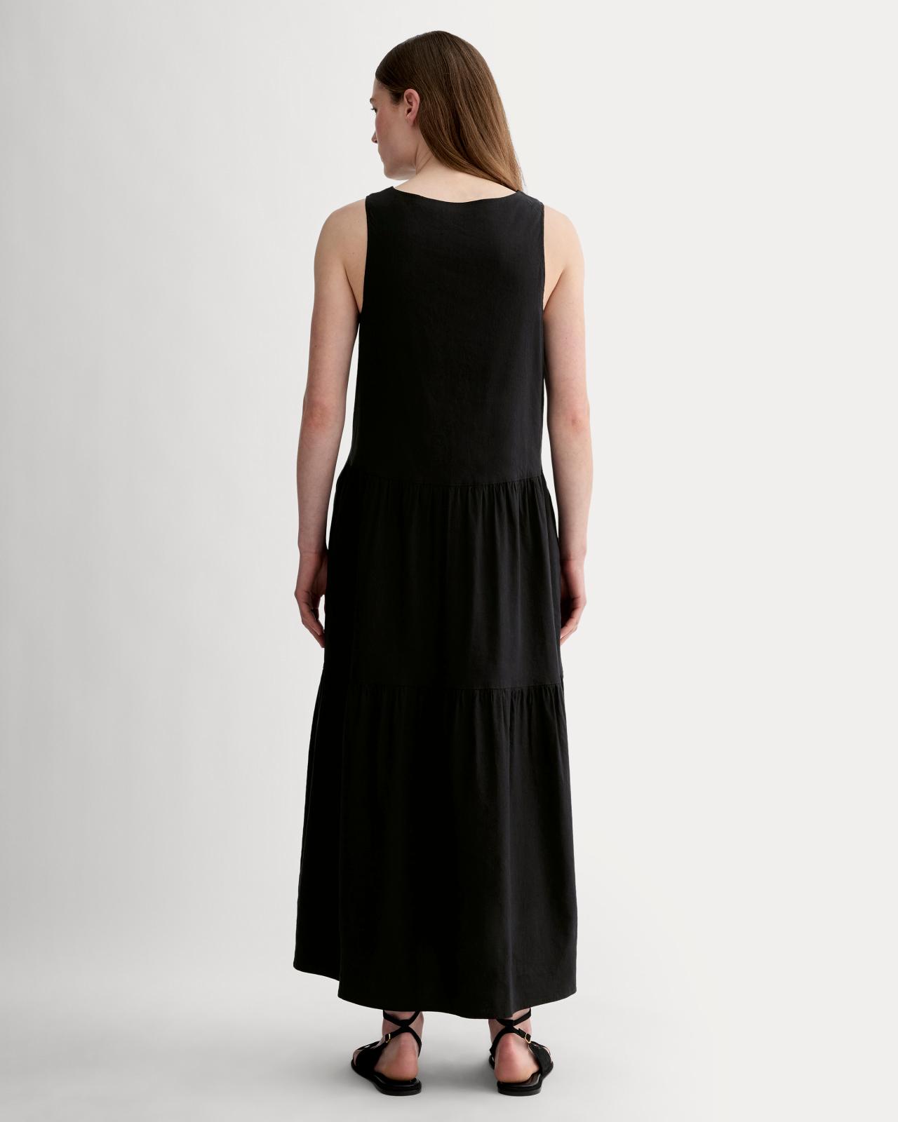 Womens Tiered Dress in Stretch Linen by Everlane Product Image
