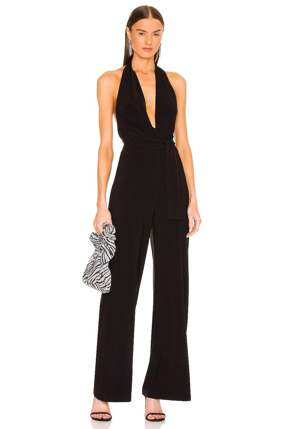 Halter Wrap Straight Leg Jumpsuit Norma Kamali Product Image
