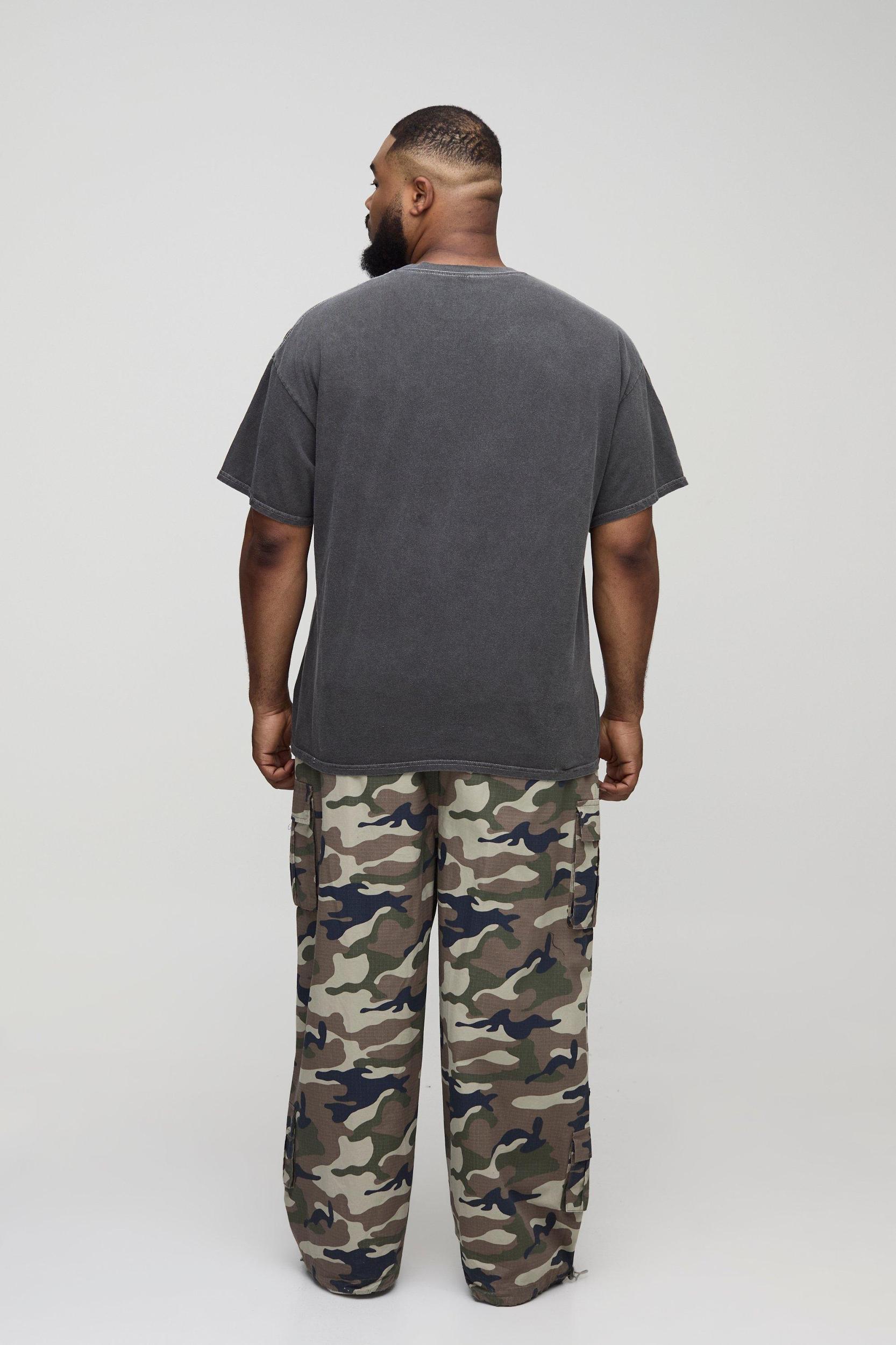 Plus Nirvana License Washed Print T-Shirt | boohooMAN USA Product Image