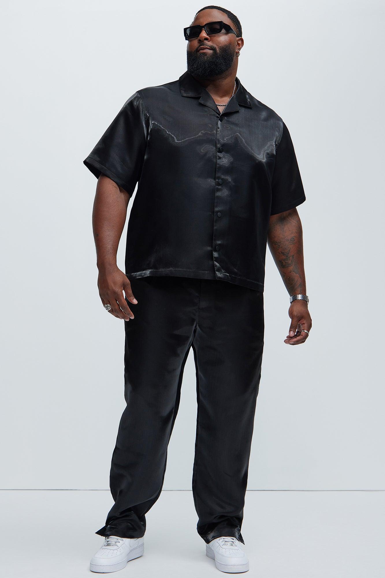 McGaw Slim Slit Trousers - Black Product Image