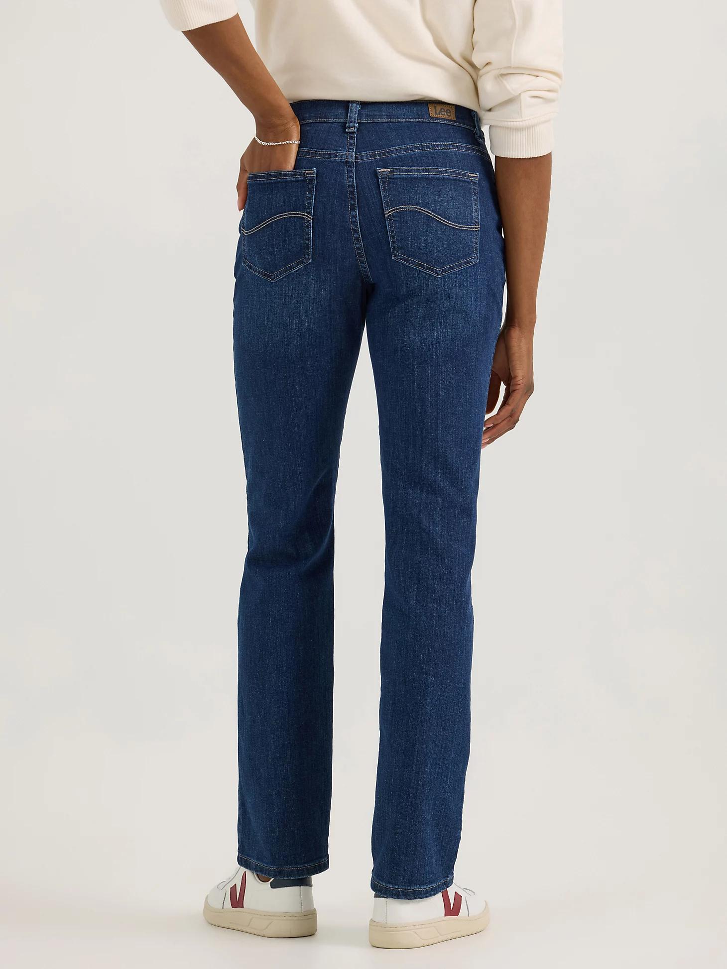 Women’s Stretch Relaxed Fit Straight Leg Jean | Women's Jeans | Lee® Product Image