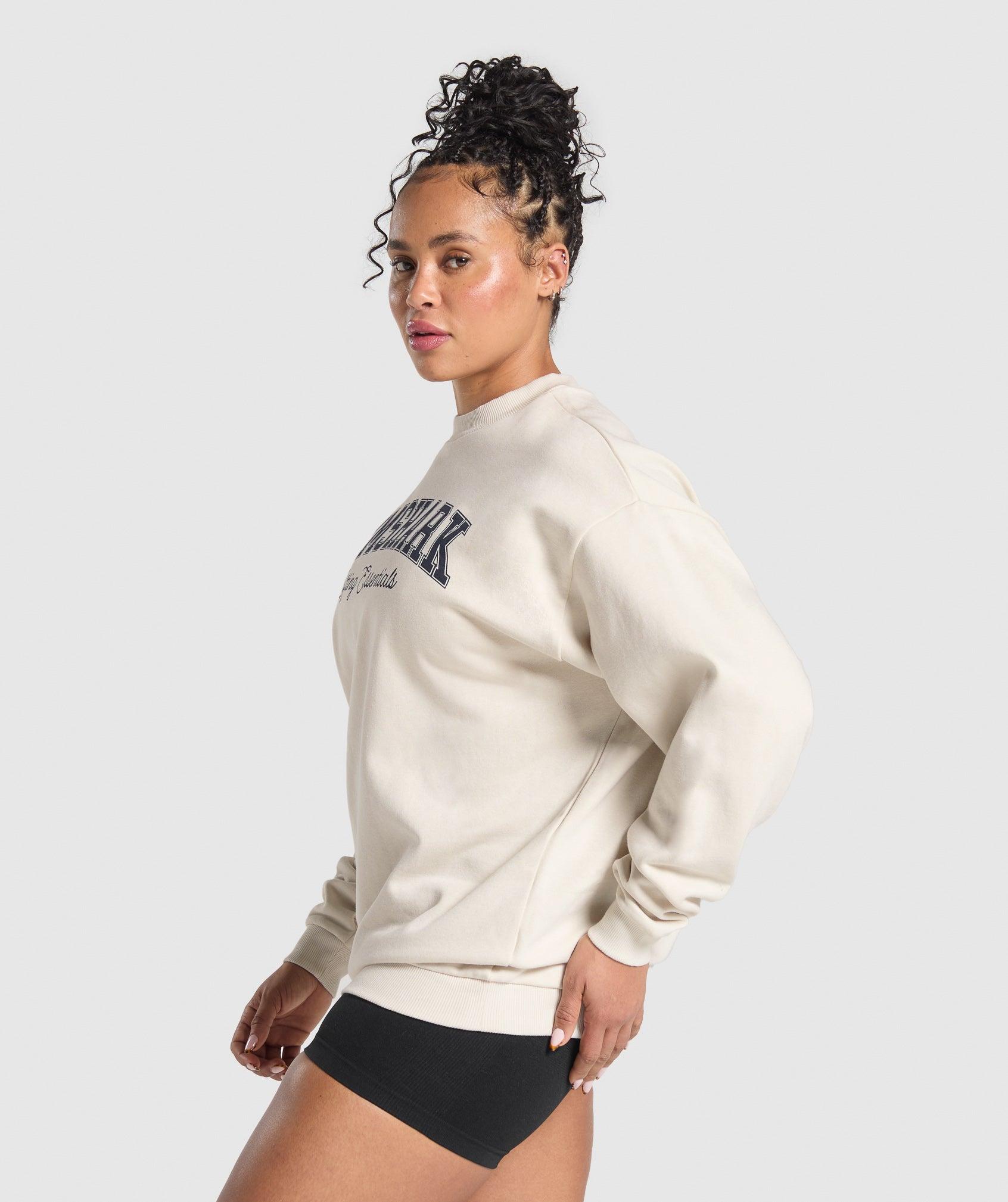 Lifting Essentials Graphic Brushed Oversized Sweatshirt Product Image