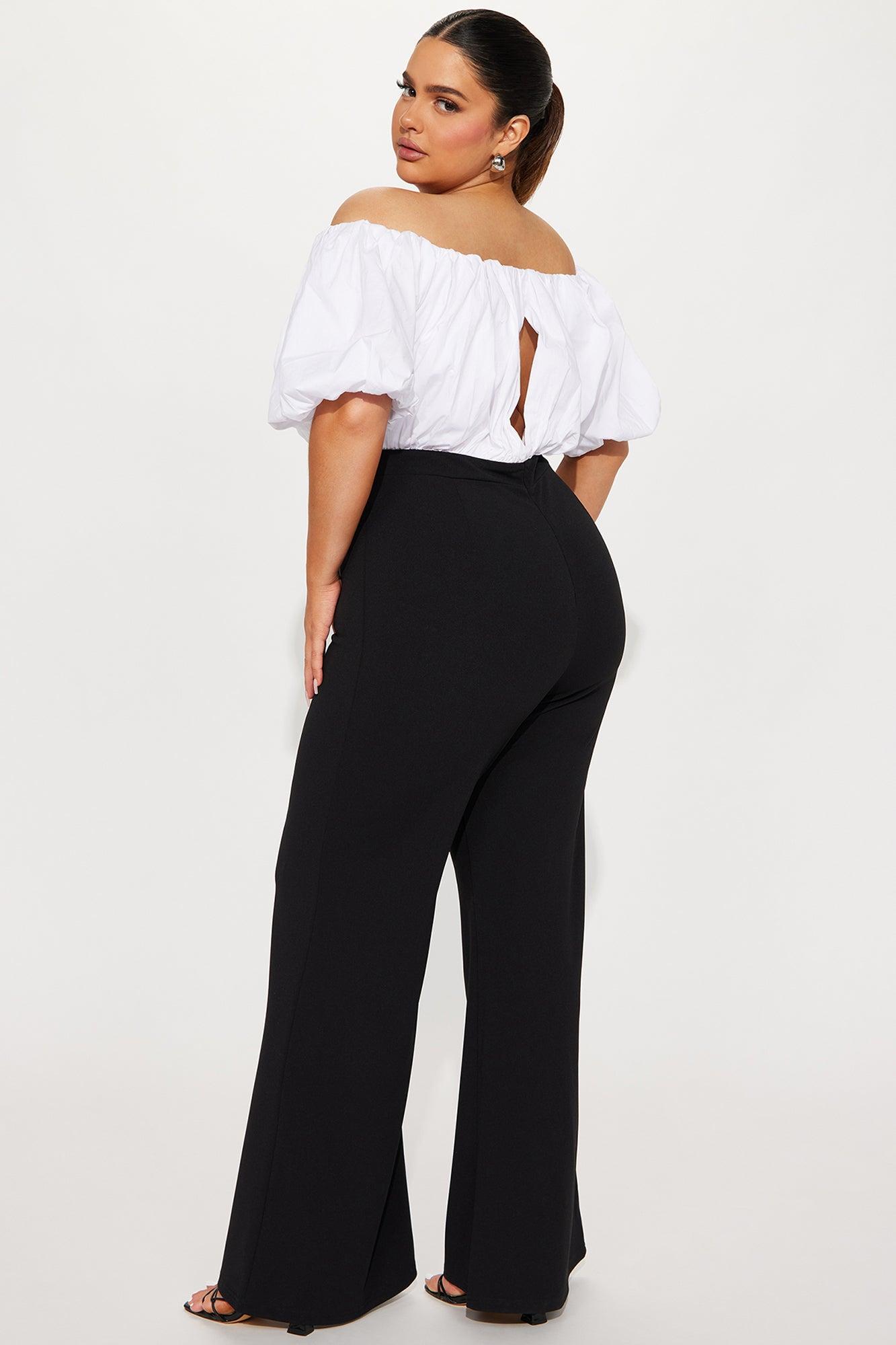 Too Sophisticated Jumpsuit - Black/White Product Image