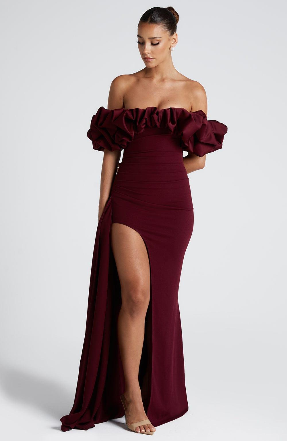 Elsie Maxi Dress - Cherry Lacquer Product Image