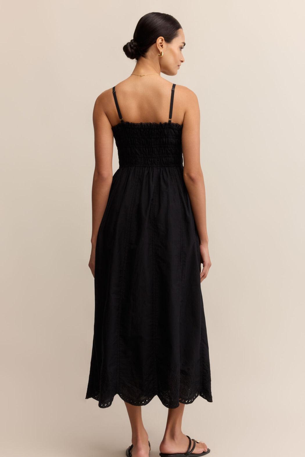 Dani Embroidered Midi Dress Product Image