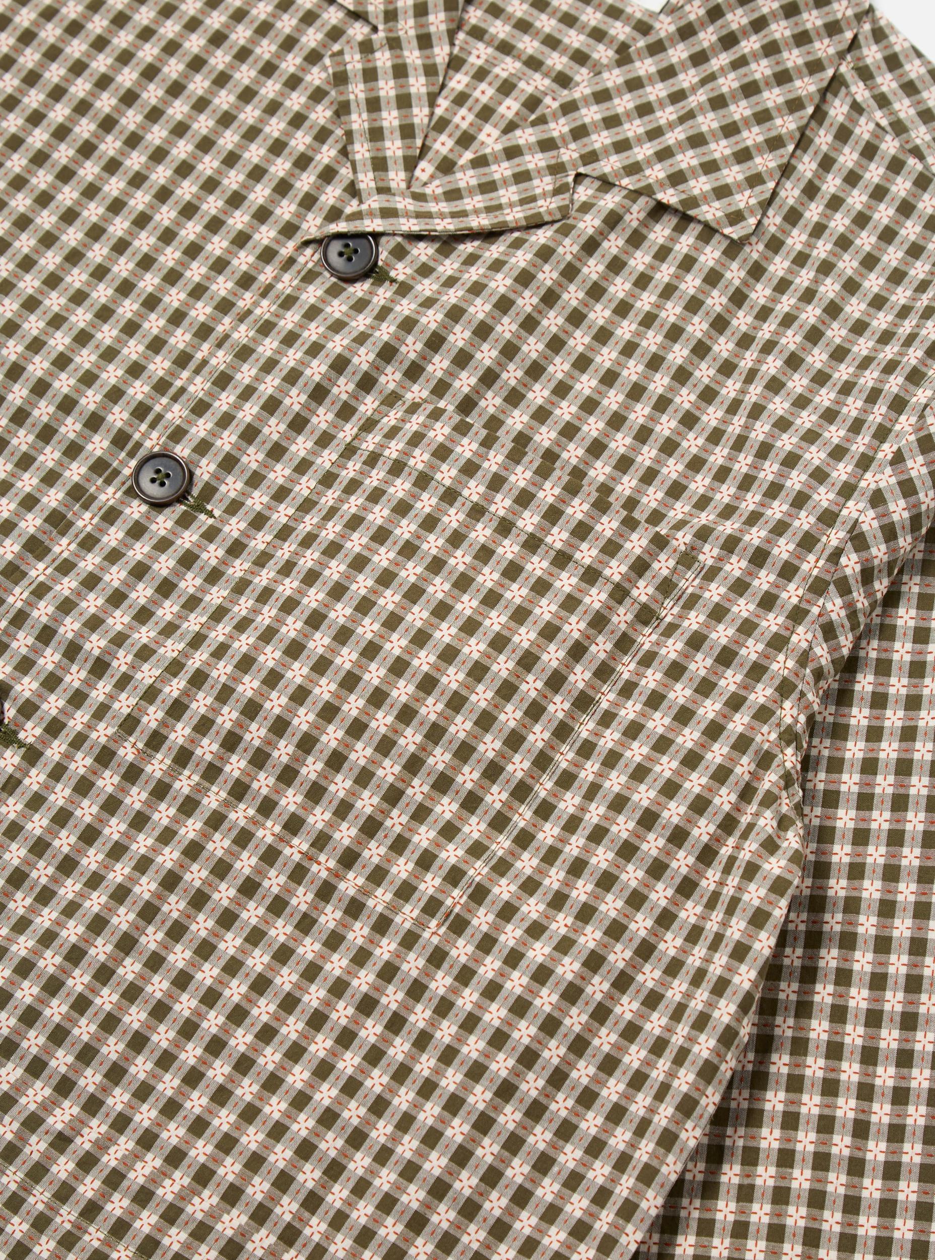 Universal Works Cancun Jacket in Olive Dobby Check Product Image