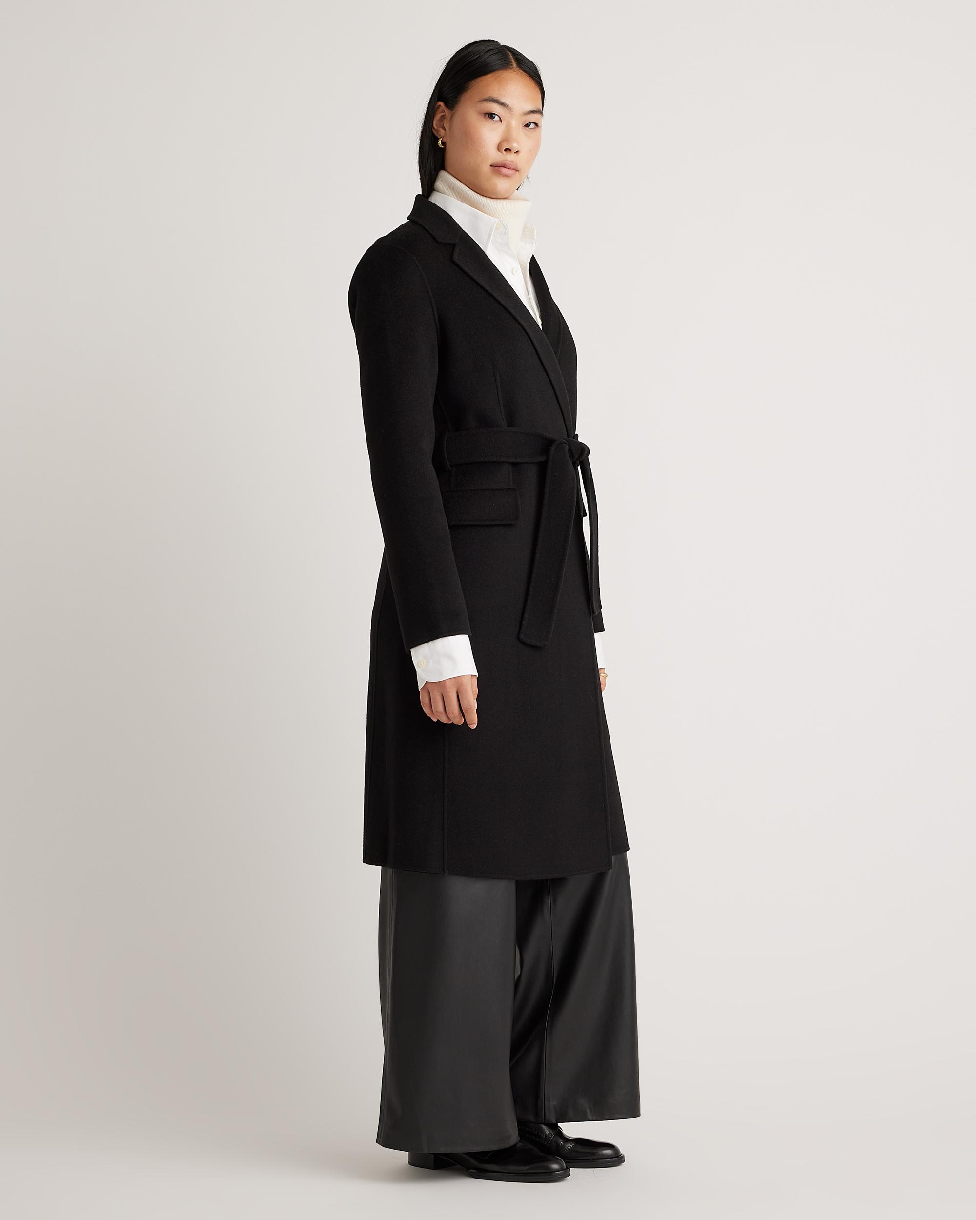 Quince | Women's 100% Mongolian Cashmere Double-Faced Wrap Coat Product Image