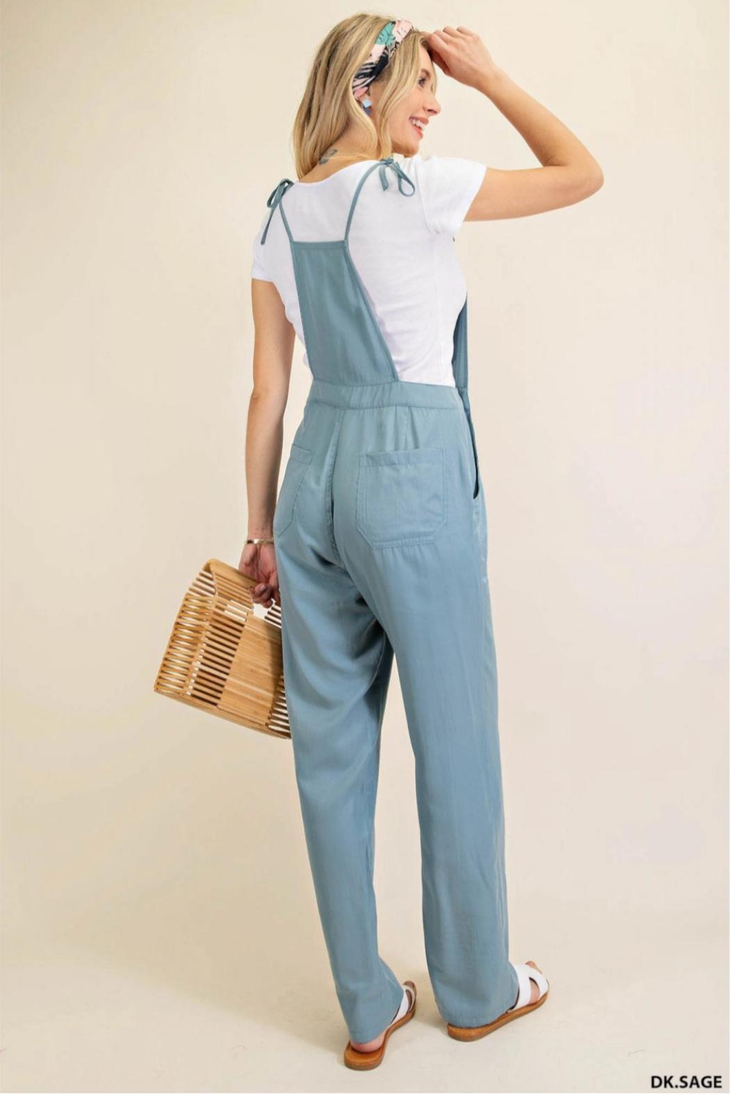 Sage Pockets Overalls Jumpsuit Product Image